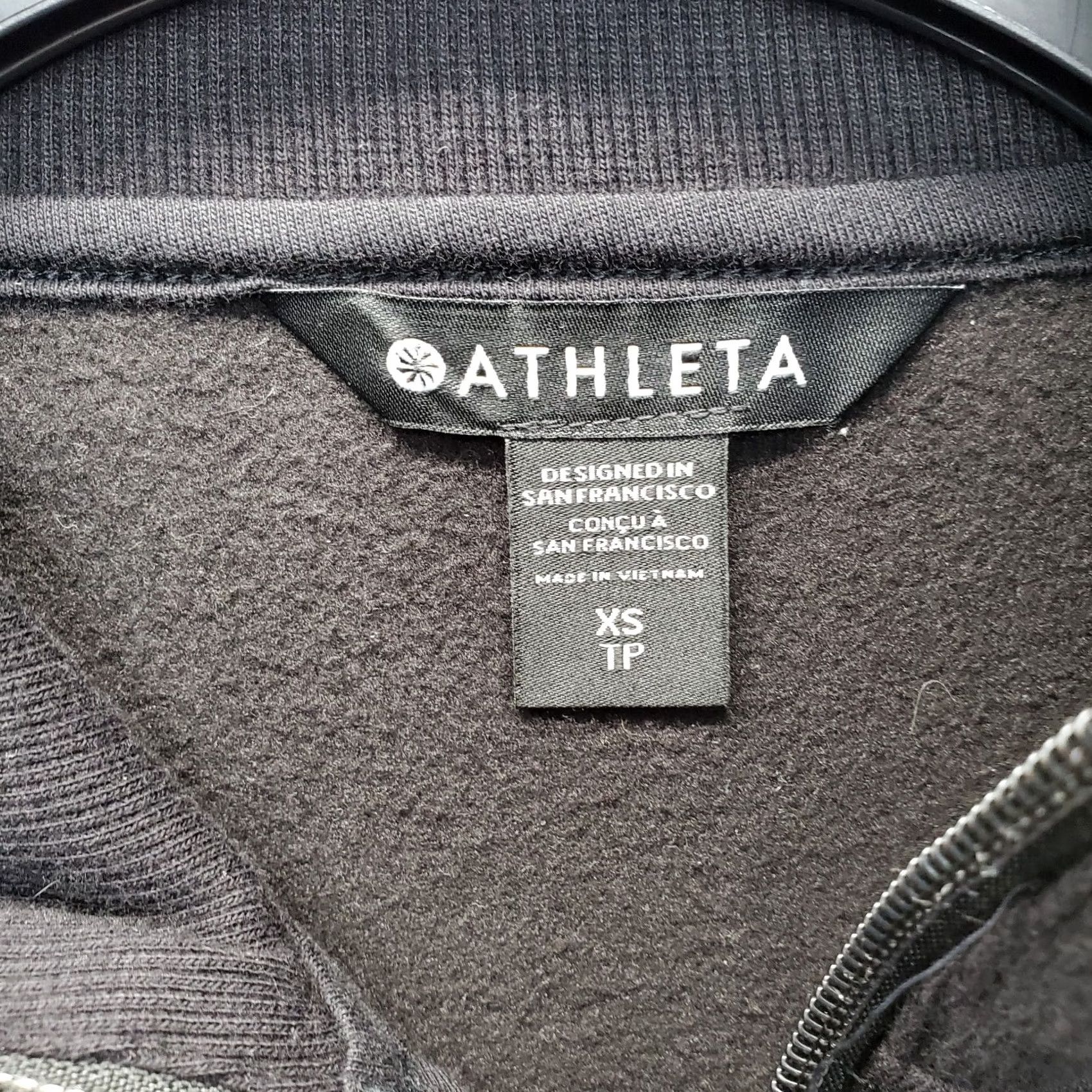 Athleta Athleta Jacket Womens XS Black 1/2 Zip Drawcord Hem Performance Breathable Stretch Athletic Coat Jacket Size XS / US 0-2 / IT 36-38 - 5 Thumbnail