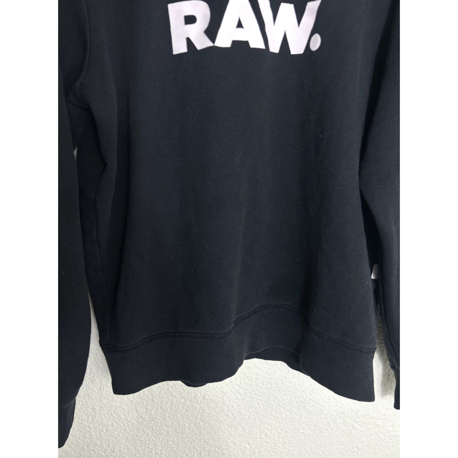 Vintage G-STAR RAW Crewneck Spellout Sweatshirt Black Mens Large Pullover Sweatshirt Stars Size US L / EU 52-54 / 3 - 5 Thumbnail