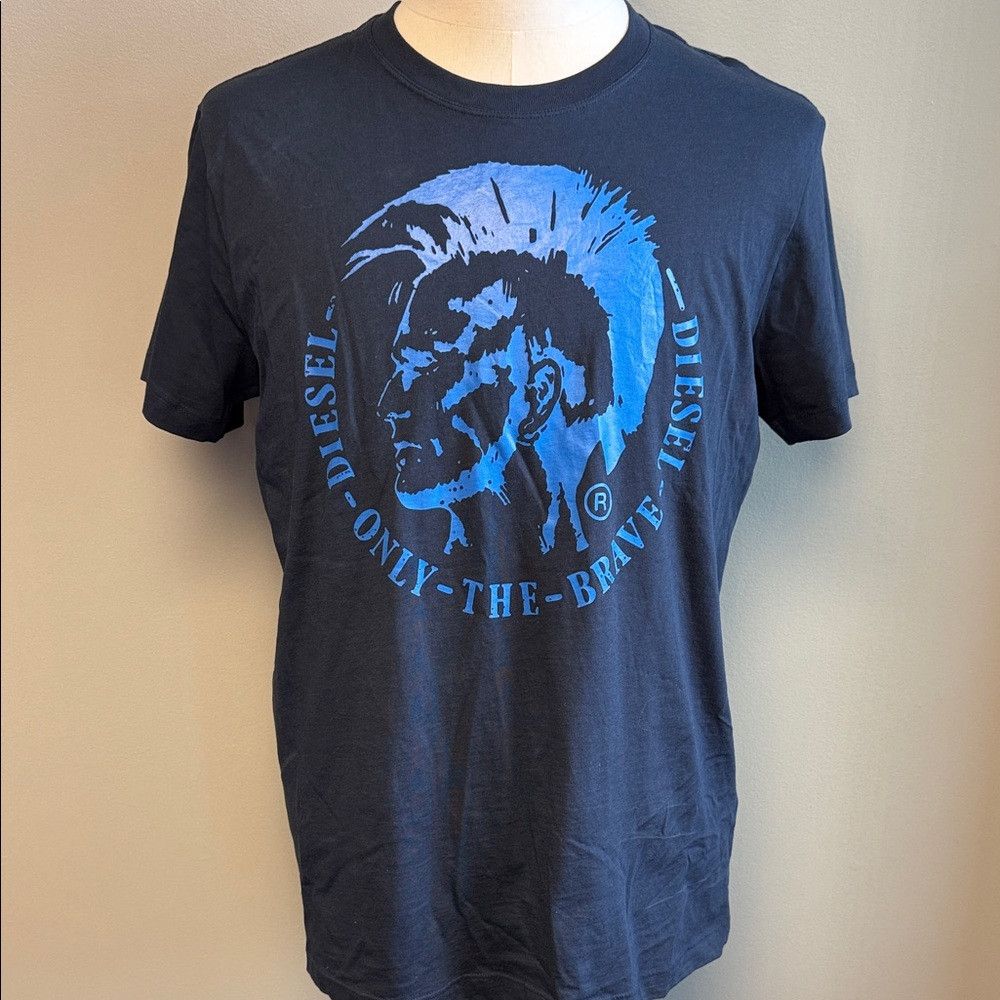 Diesel Diesel “Only The Brave” Graphic Tee | Blue | Size X Size US XL / EU 56 / 4 - 1 Thumbnail