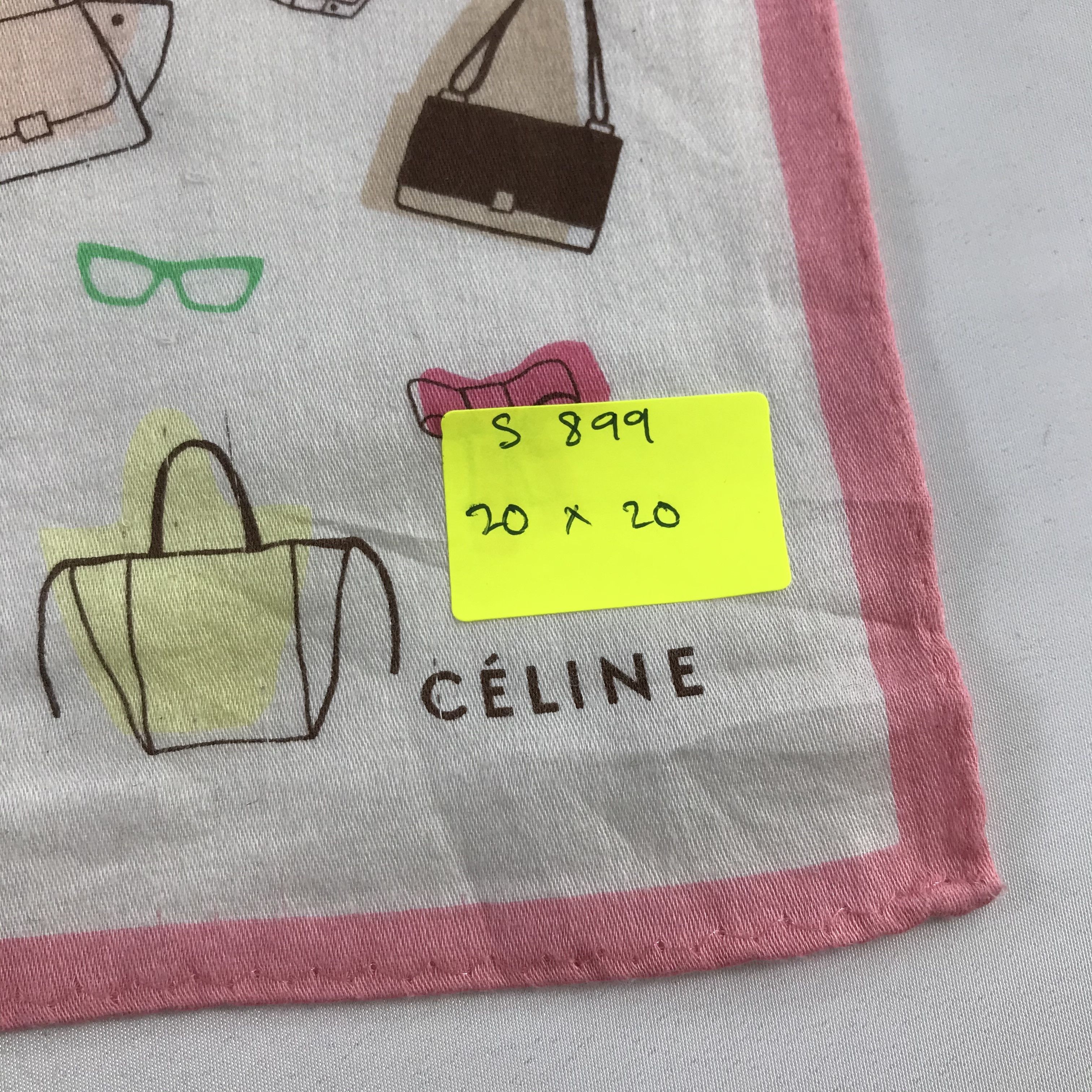 Celine × Vintage Celine Bandana / Handkerchief / Neckerchief - S899 Size ONE SIZE - 5 Thumbnail