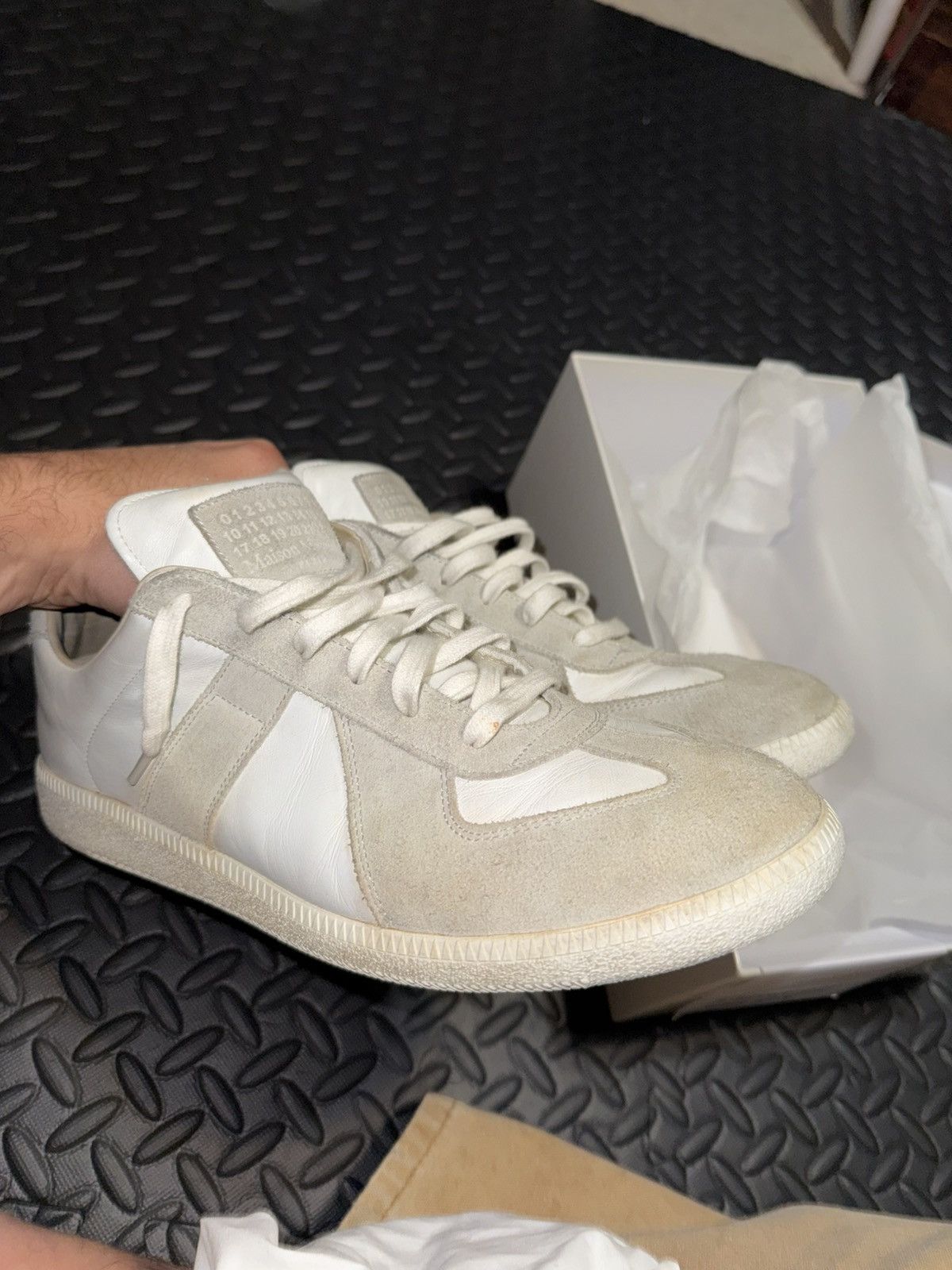 Maison Margiela Maison Margiela Replica GAT Sneakers White/Grey 46 13 Size US 13 / EU 46 - 3 Thumbnail