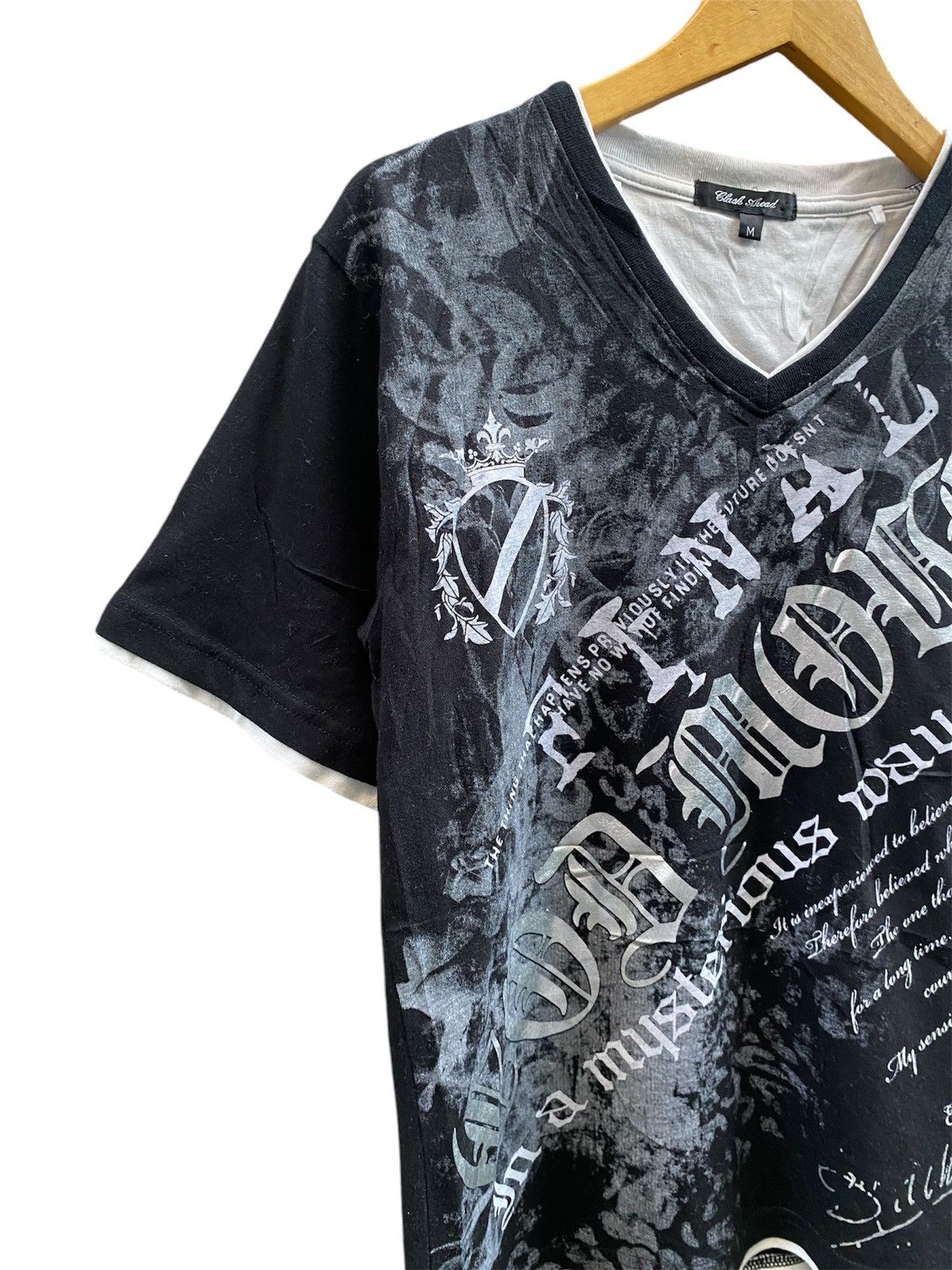 Hysteric Glamour × If Six Was Nine × Le Grande Bleu (L.G.B.) Japanese Glash Ahead Poem Seditionaries Double Layer Tshirt Size US M / EU 48-50 / 2 - 3 Thumbnail