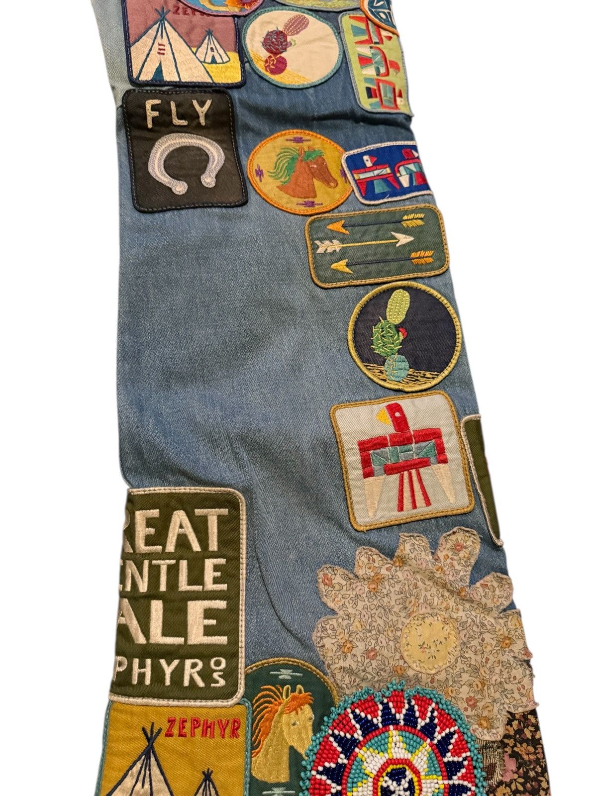 Kapital Kountry Kapital Denim 5P Rat Flare Jeans (Beautiful World Remake) Size US 32 / EU 48 - 13 Thumbnail