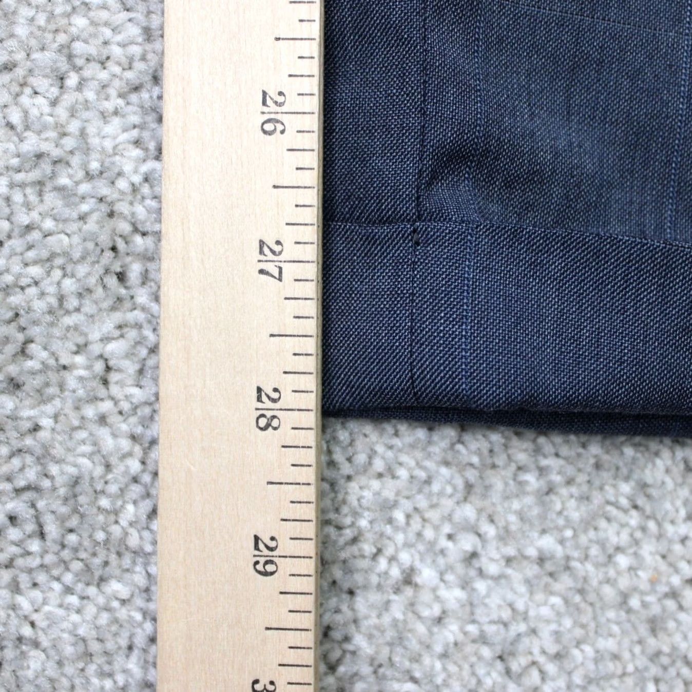 Jos. A. Bank Jos. A. Bank Pants Mens 39x28 Gray/Blue Check Wool/Silk Blend Flat Front Cuffed Pants Mens 39x28 Gray/Blue Check Wool/Silk Blend Flat Front Cuffed Size US 38 / EU 54 - 3 Thumbnail