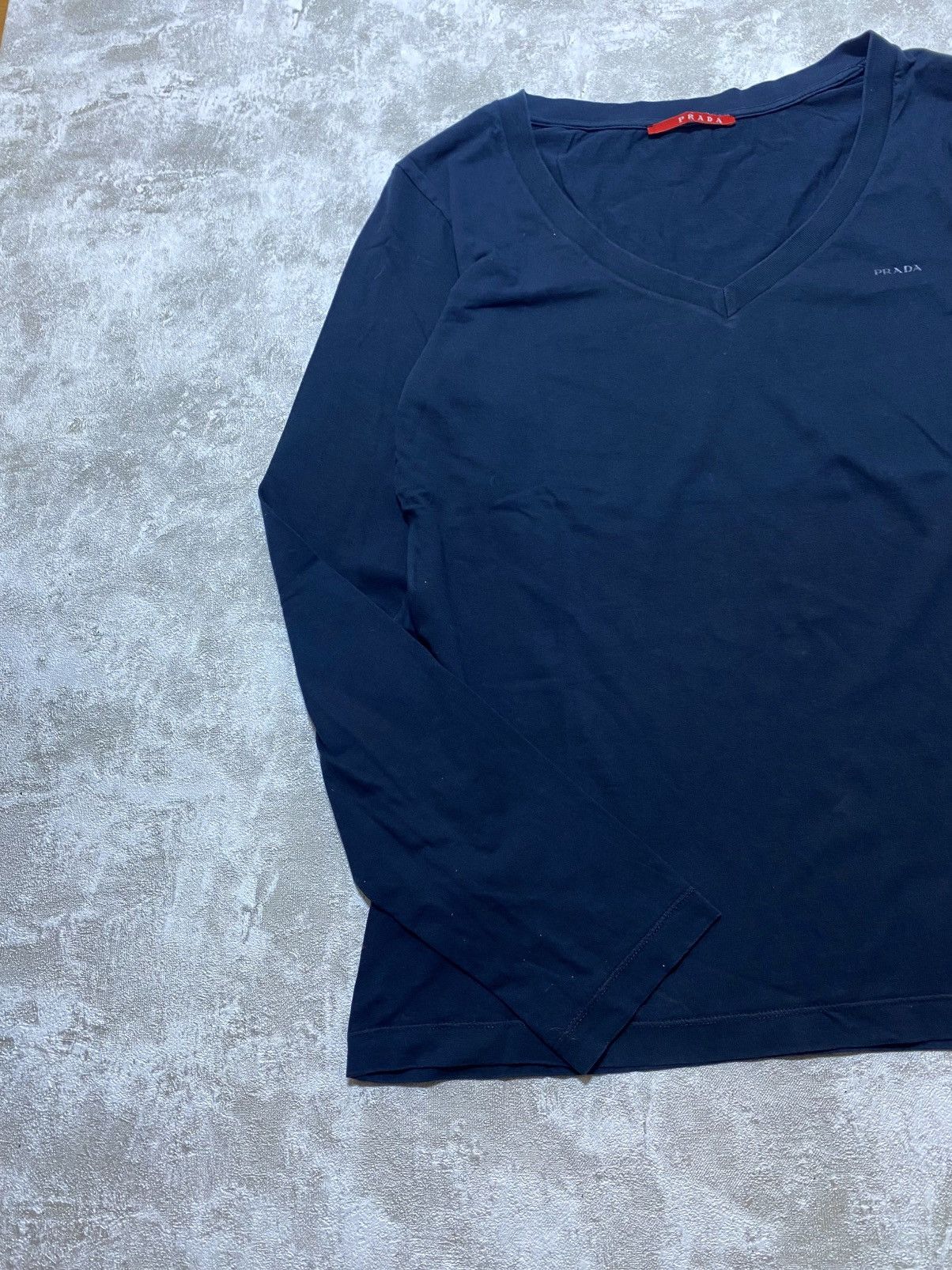 Prada Archival Prada Sport Red Tab Long Sleeve Shirt Size L / US 10 / IT 46 - 4 Thumbnail