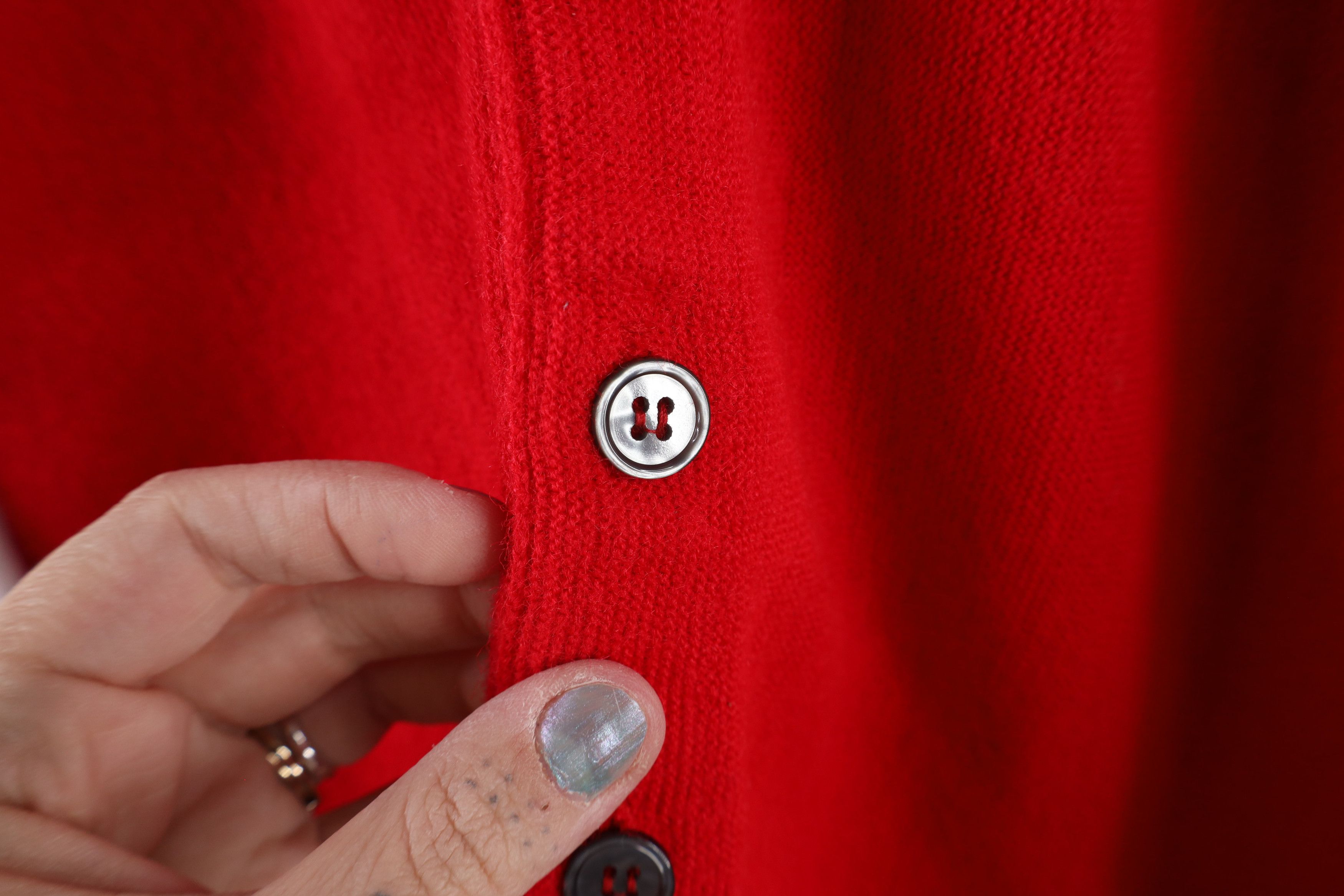 Vintage Vintage 50s 60s Streetwear Button Cardigan Sweater Red USA Size US M / EU 48-50 / 2 - 5 Thumbnail