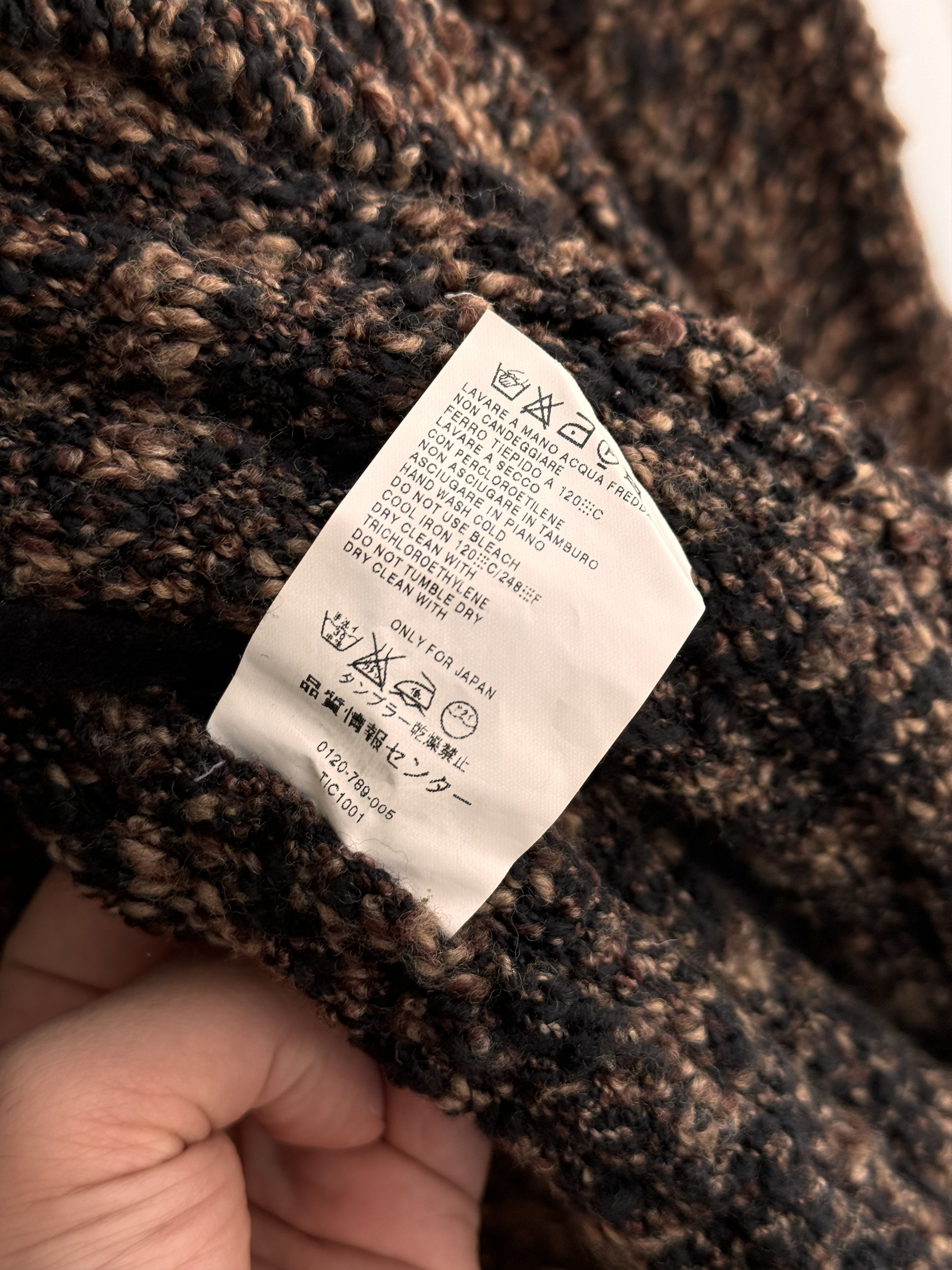 Max Mara Vintage Max Mara Giacca Brown Lana Virgin Wool Cardigan Size M / US 6-8 / IT 42-44 - 14 Thumbnail