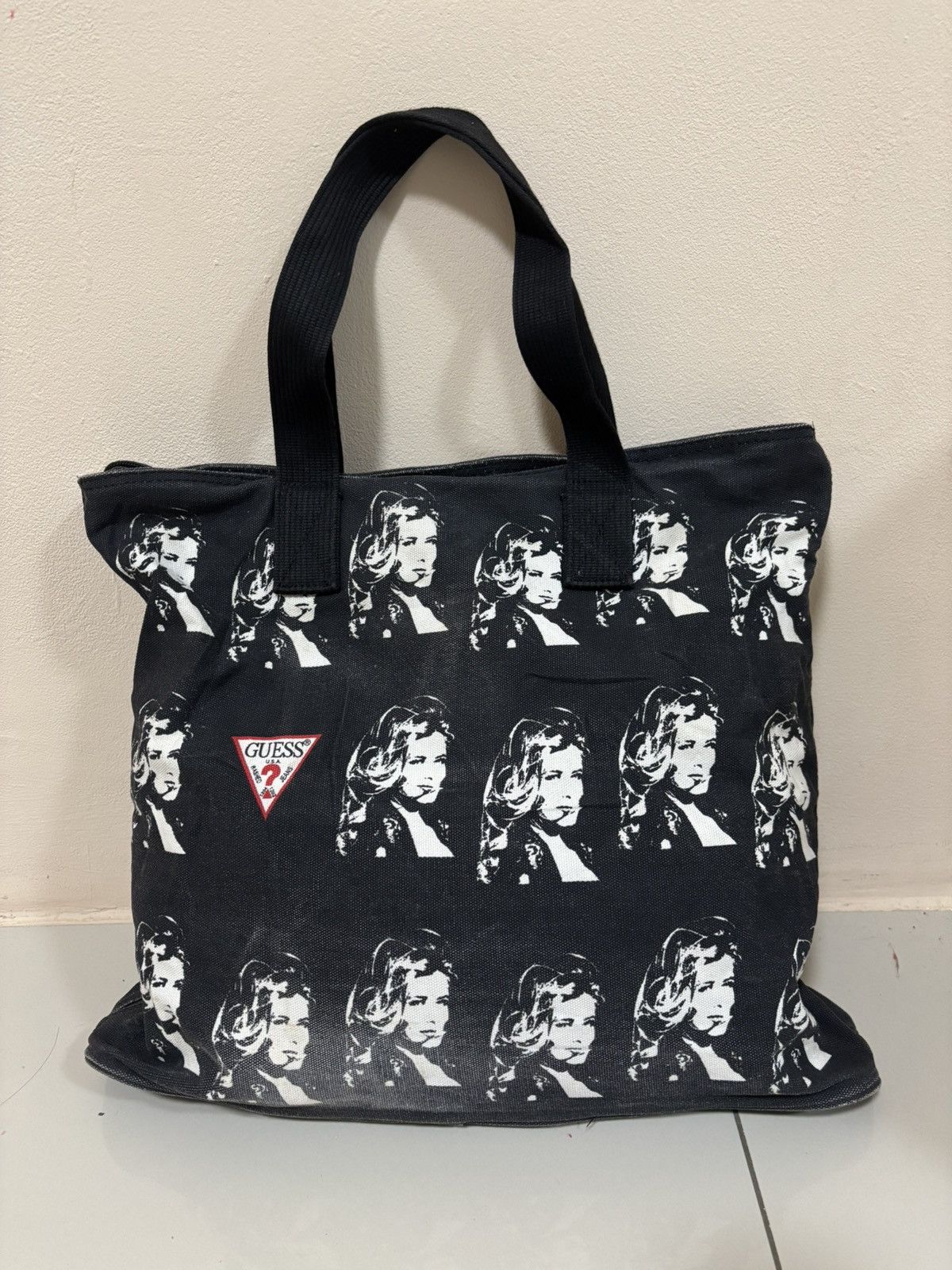 Guess VINTAGE GUESS CLAUDIA SCHIFFER TOTE BAG Size ONE SIZE - 2 Thumbnail