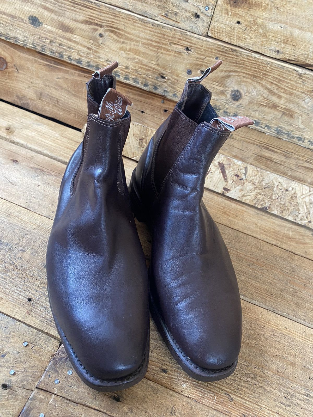 R.M. Williams R.M.williams brown chelsea leather boots sz 7.5H Size US 8.5 / EU 41-42 - 9 Thumbnail