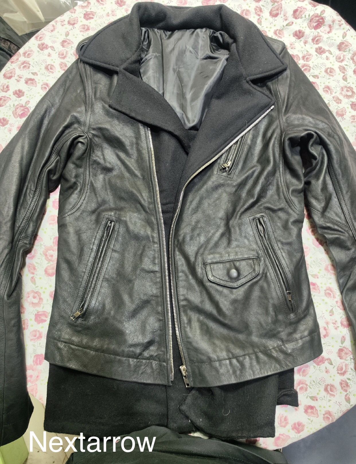 Rick Owens Rick Owens 14fw mainline fur integrated leather jacket Size US S / EU 44-46 / 1 - 1 Thumbnail