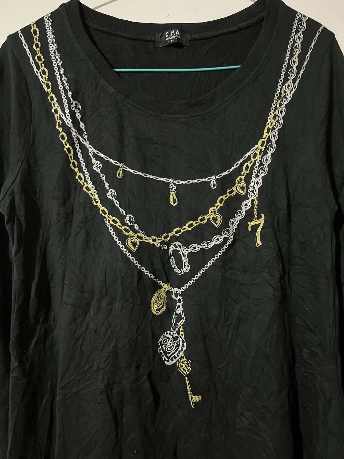 Japanese Brand Vkei poem necklace tee Size M / US 6-8 / IT 42-44 - 2 Thumbnail