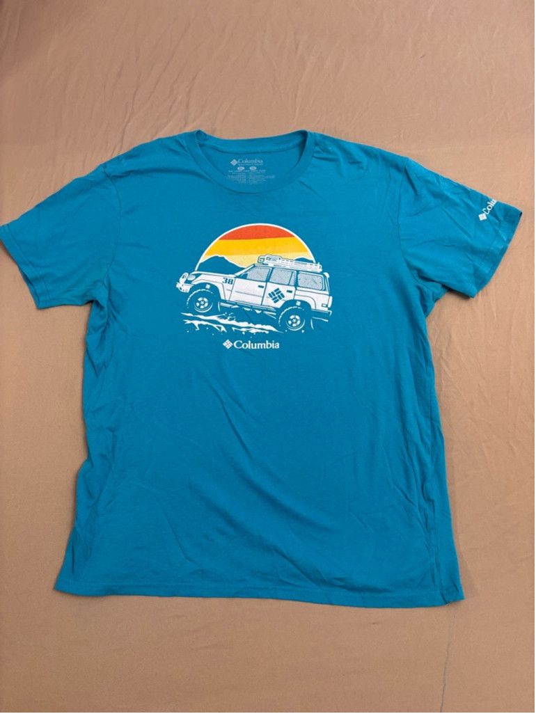 Columbia Men's Columbia Graphic Tee T-Shirt XL Blue Size US XL / EU 56 / 4 - 1 Thumbnail