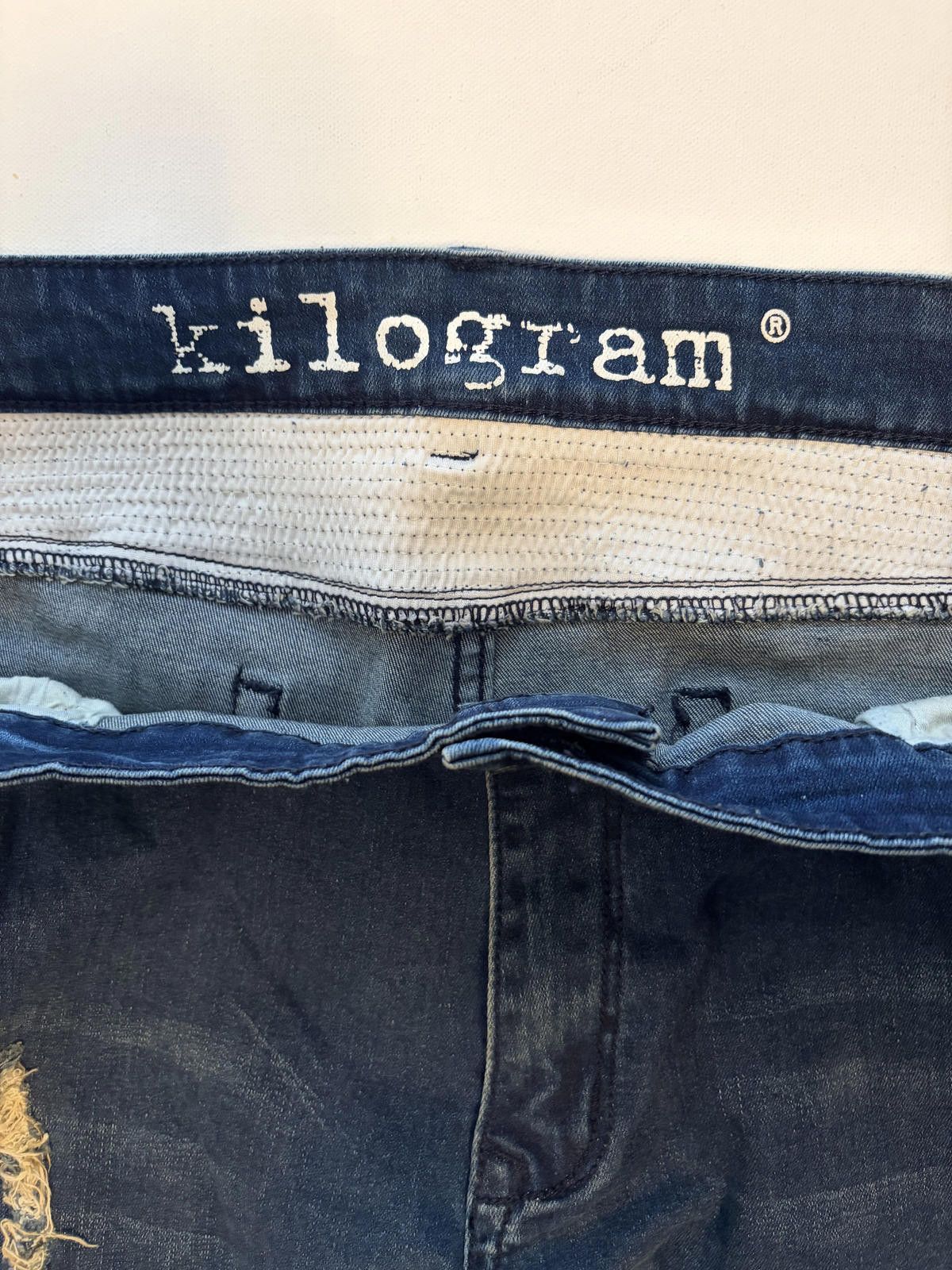 Other Kilogram Men's Distressed Moto Biker Jeans (Size 44x32) Size US 44 / EU 60 - 2 Thumbnail