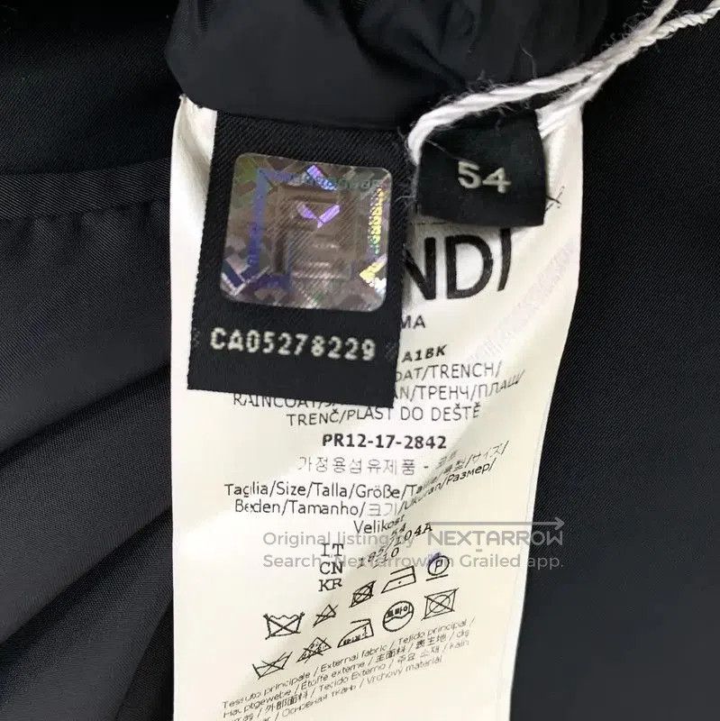 Fendi Fendi Black XL Men's Outerwear with Hood . Size US XL / EU 56 / 4 - 6 Thumbnail
