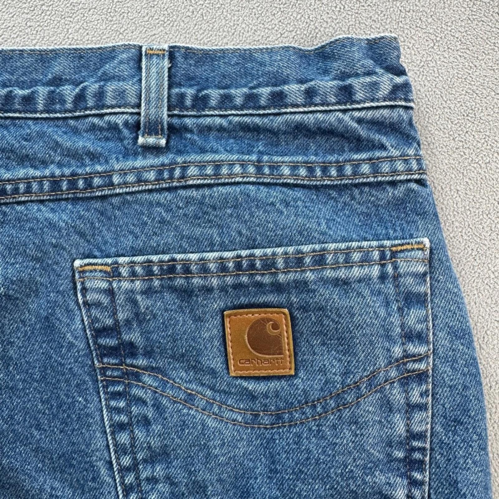 Carhartt Carhartt Jeans 50x30 Relaxed Fit Mens Blue Medium Wash Size US 44 / EU 60 - 5 Thumbnail
