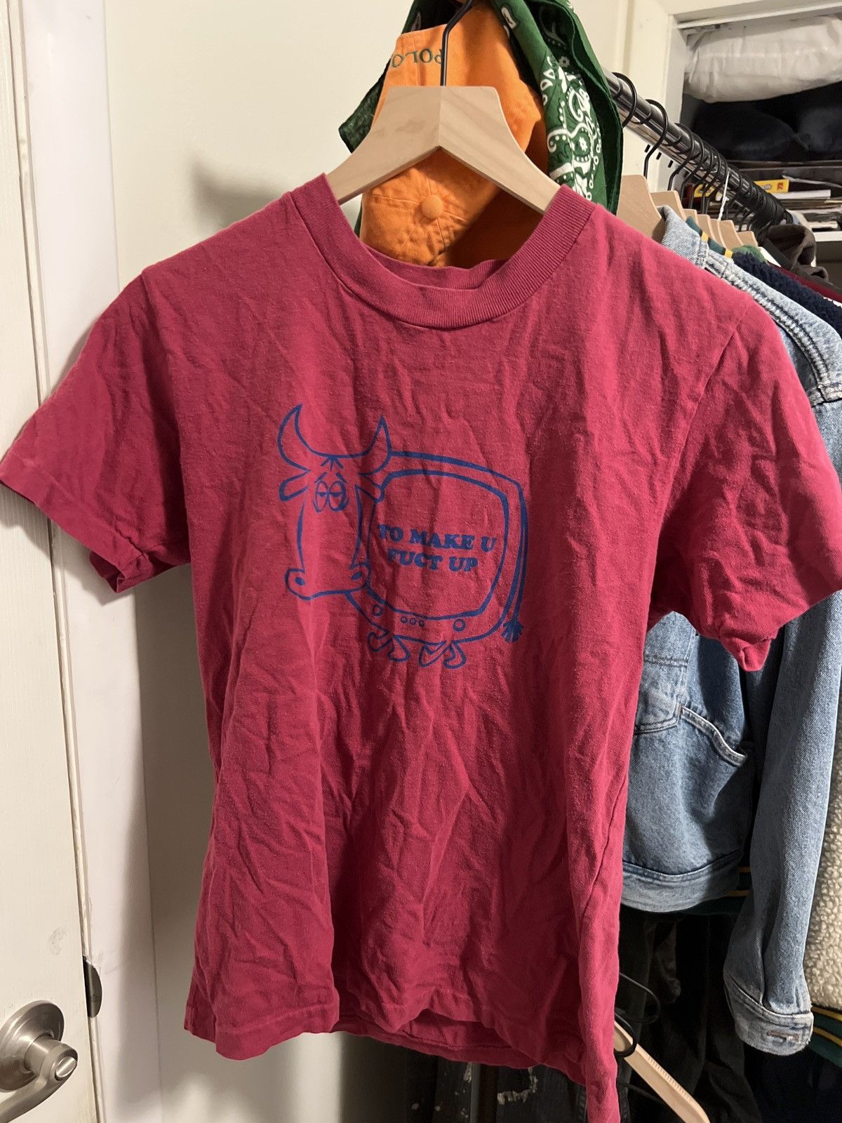 Hysteric Glamour Red T Shirt | Grailed