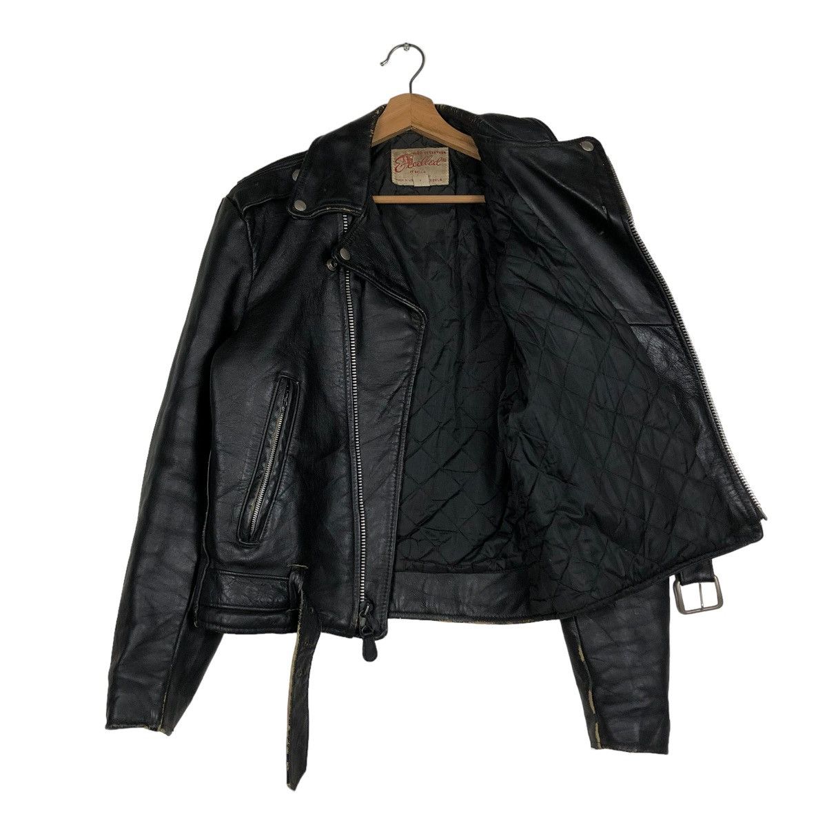 Aero Leathers 🔥VTG 60’s BIKER LEATHER JACKET DOUBLE COLLAR EXCELLED USA Size US M / EU 48-50 / 2 - 11 Thumbnail