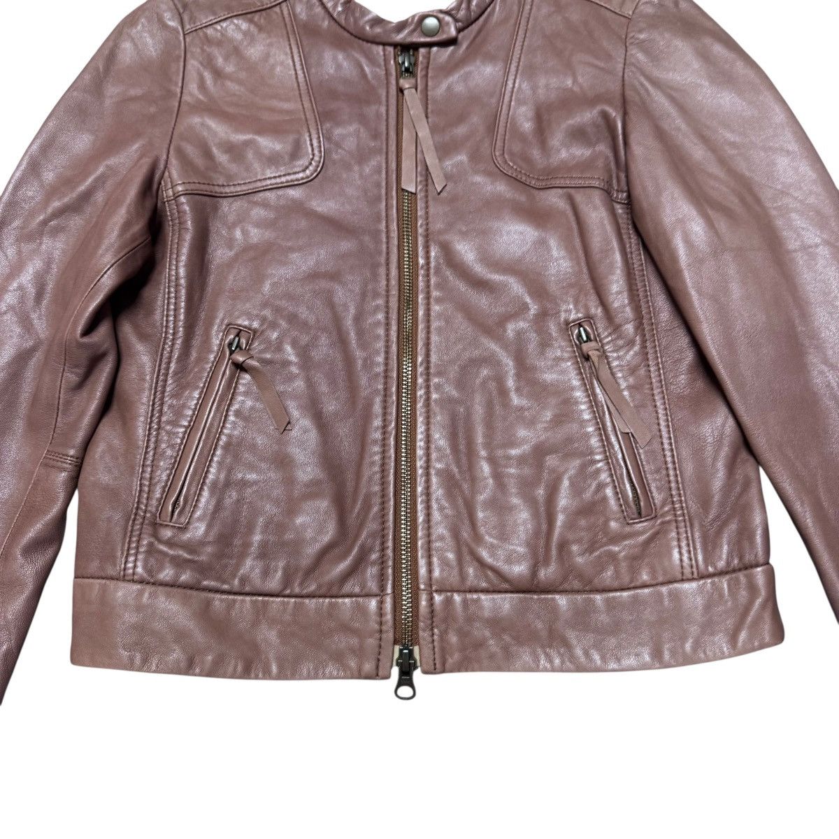 URBAN RESEARCH DOORS Urban Research Leather Moto Jacket Size XS / US 0-2 / IT 36-38 - 4 Thumbnail