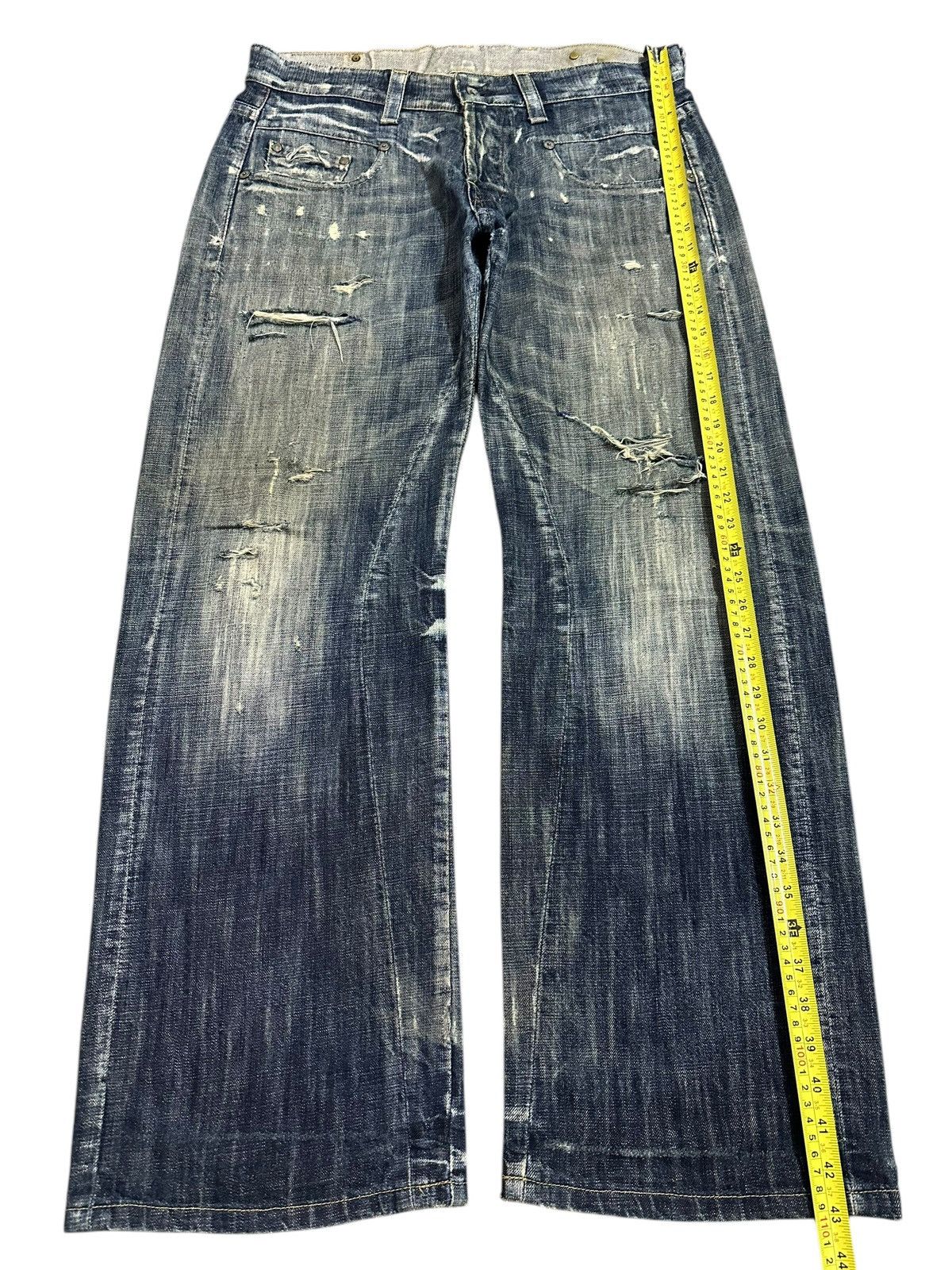 G-Star Vintage Japanese Gstar Faded Wash Distressed Baggy Jeans Size US 36 / EU 52 - 12 Thumbnail