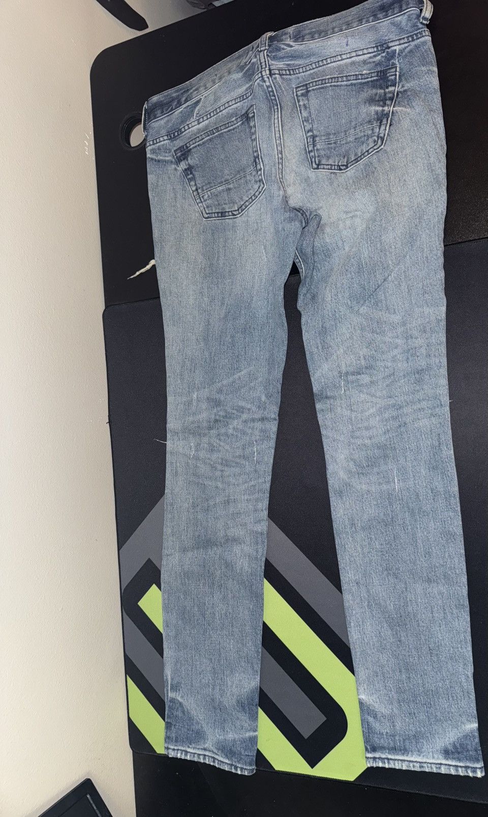 Vintage Men Blue Ripped Skinny Jeans Size US 30 / EU 46 - 11 Thumbnail