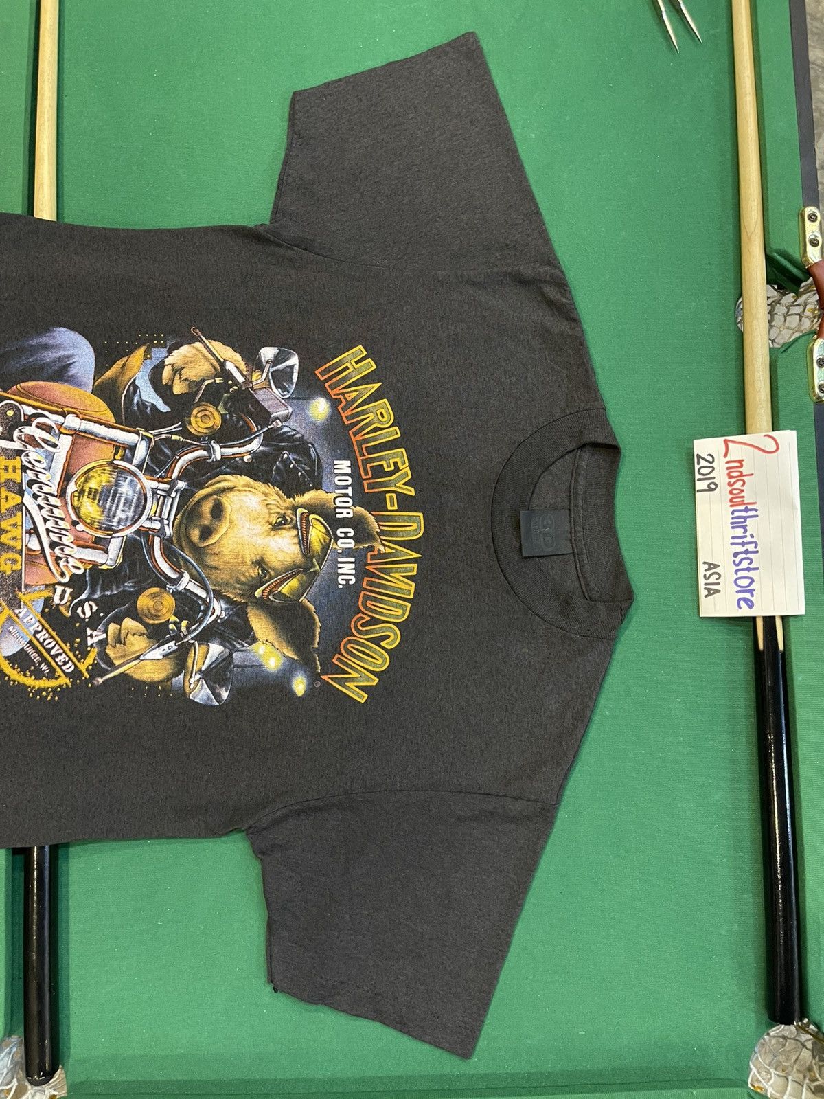 Harley Davidson × Vintage Vintage 80s 3D Emblem Harley Davidson Genuine Hawg T-Shirt Size US M / EU 48-50 / 2 - 13 Thumbnail