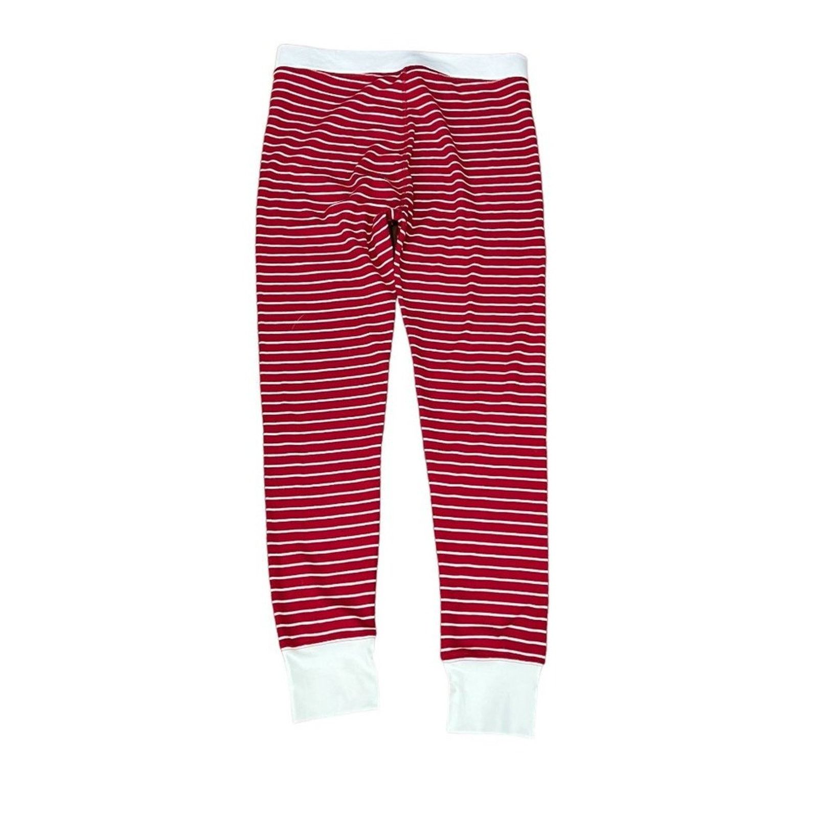 American Eagle Outfitters American Eagle Red White Stripe 2 Piece Thermal Pajama Set L Size ONE SIZE - 6 Thumbnail