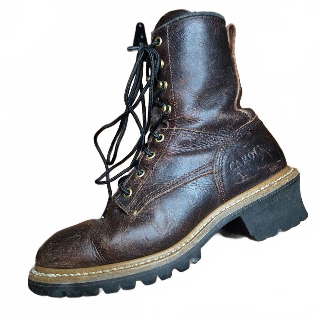 Carolina Herrera Carolina Elm Mens 8" SZ 9 Crazy Horse Leather Work Boot BB3 Size US 8 / EU 41 - 1 Thumbnail