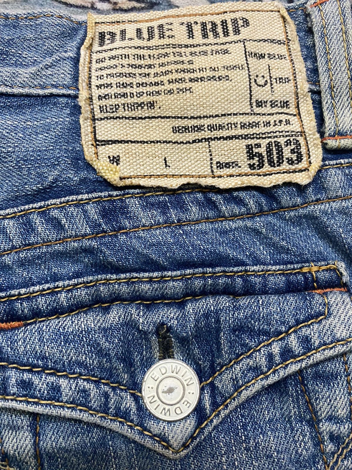 Edwin × Vintage 🔥 Flared Jeans X Edwin 503 Size US 32 / EU 48 - 7 Thumbnail