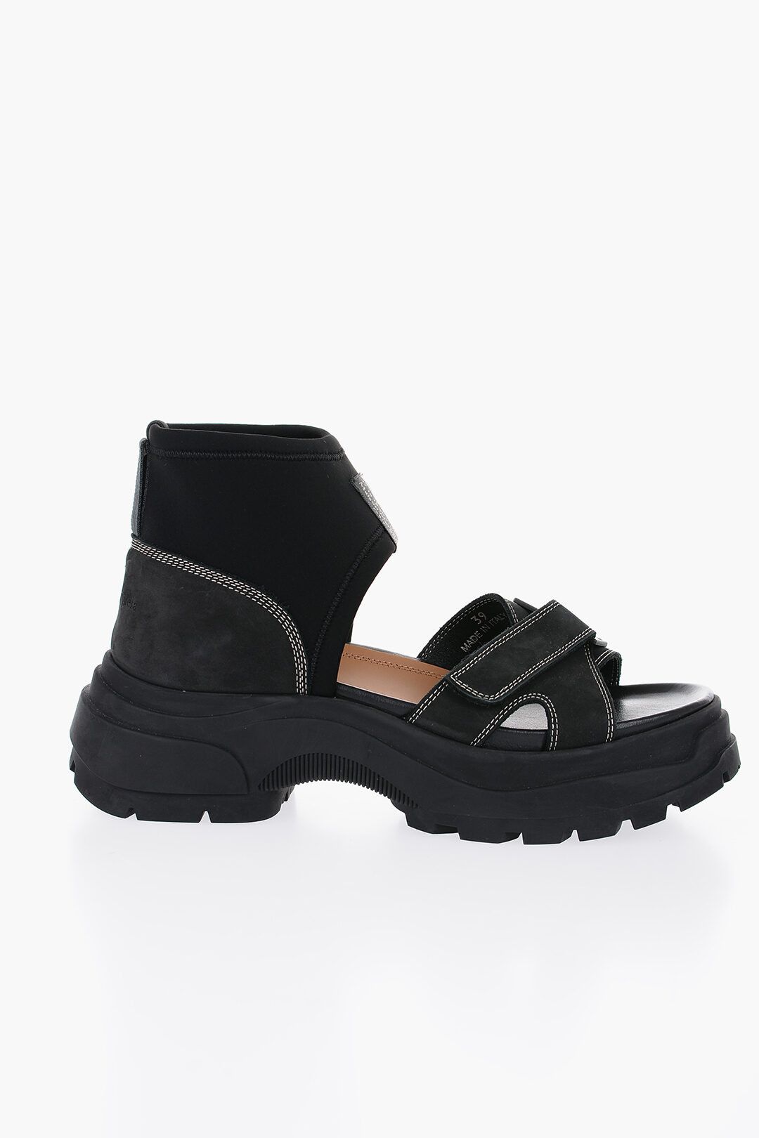 Maison Margiela og1mm1224 Suede Sandals in Black Size US 10 / IT 40 - 1 Thumbnail