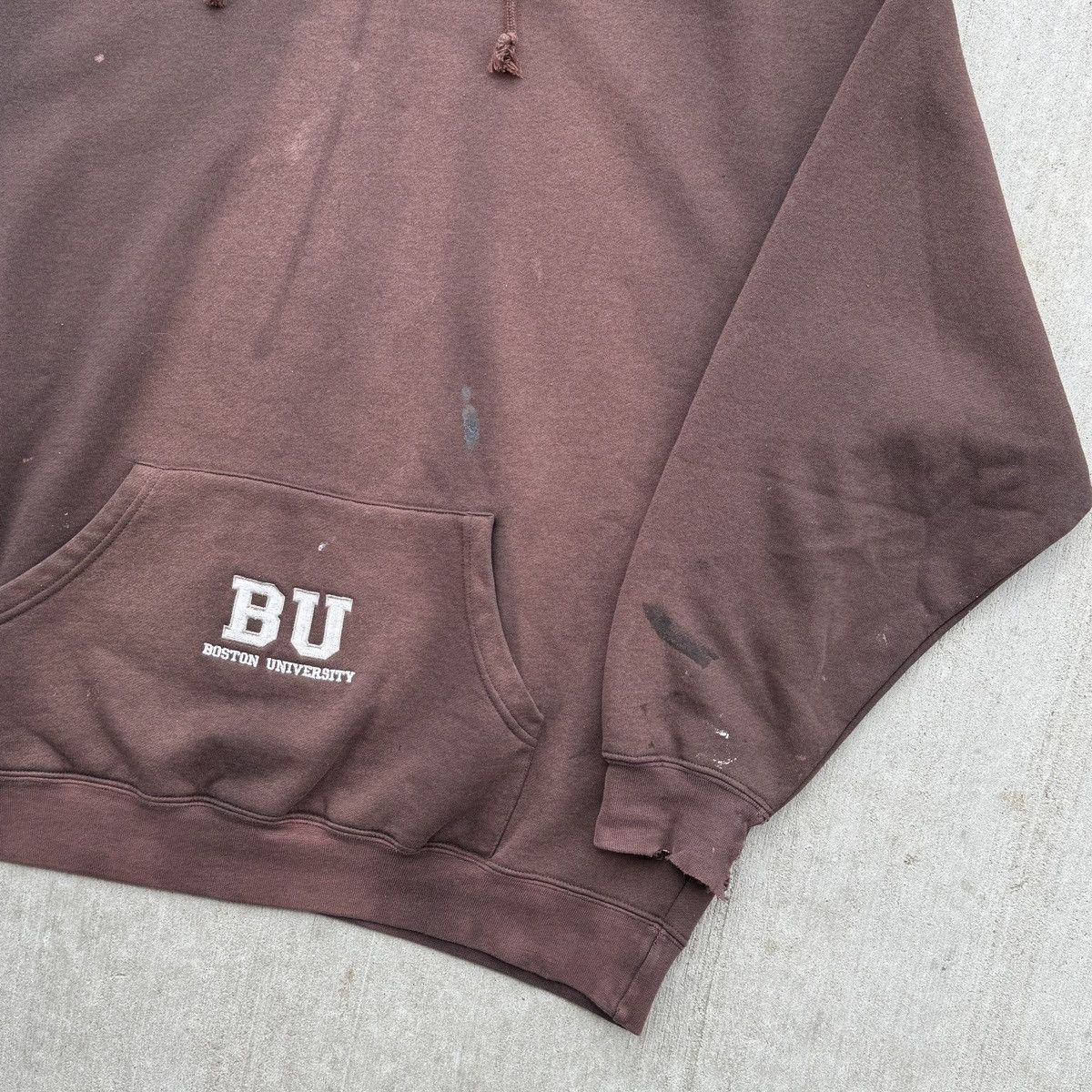Unsound Rags Vintage Boston University Faded Hoodie Size US XL / EU 56 / 4 - 7 Thumbnail