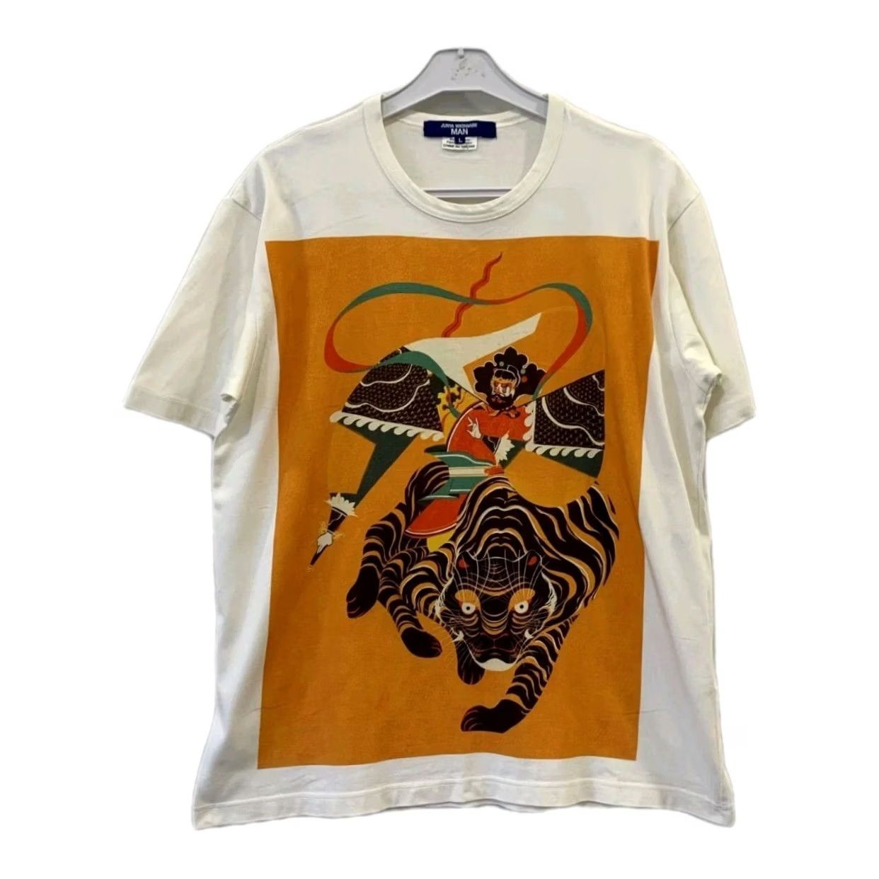 Junya Watanabe Junya Watanabe MAN AD2021 Tiger Deity Graphic T-Shirt White Large Mens Size US L / EU 52-54 / 3 - 2 Thumbnail
