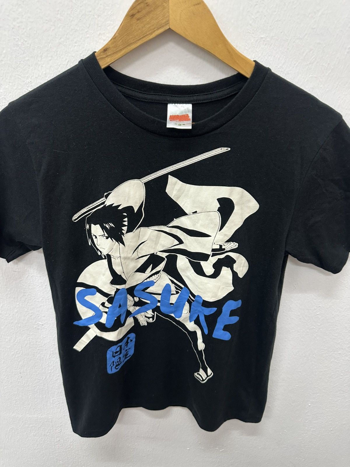 Anime Vintage Y2K Naruto “Sasuke” Black T-Shirt Size US S / EU 44-46 / 1 - 2 Thumbnail