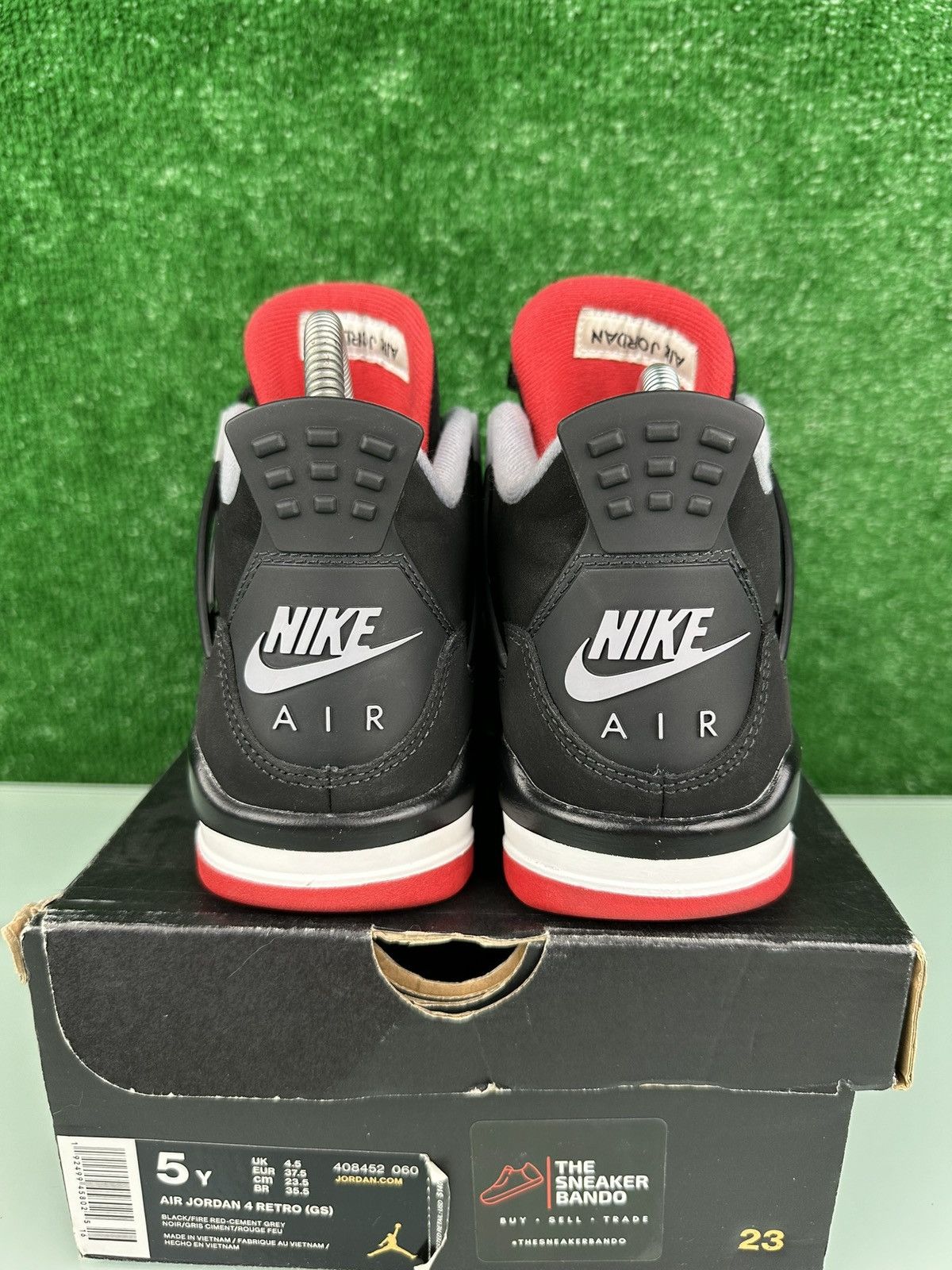 Jordan Brand Jordan 4 Retro OG Mid Bred 2019 (GS) Size 5Y Size US 5 / EU 37 - 7 Thumbnail