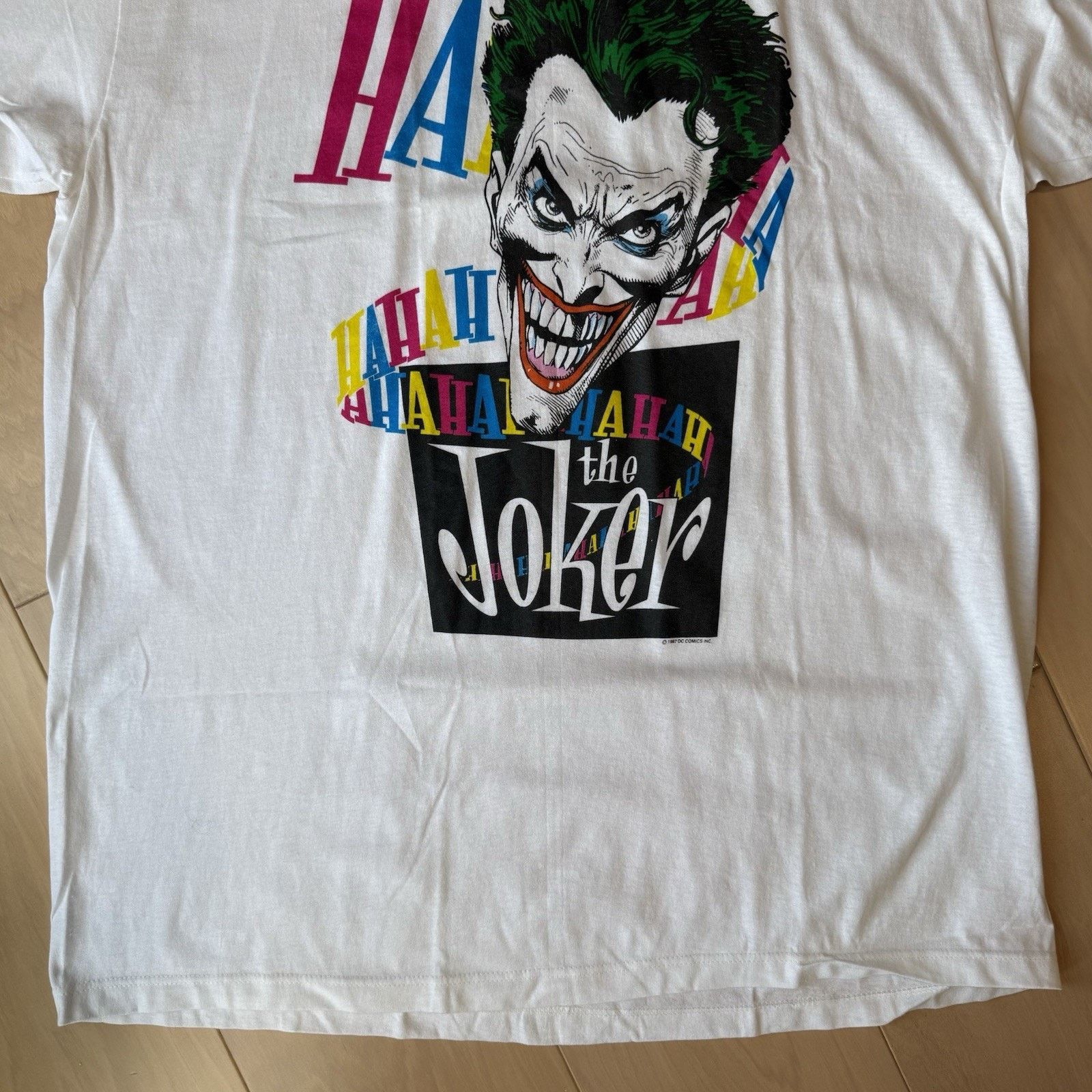 Vintage Vintage The Joker Shirt White 80s DC Comics Batman Penguin Size US XL / EU 56 / 4 - 4 Thumbnail