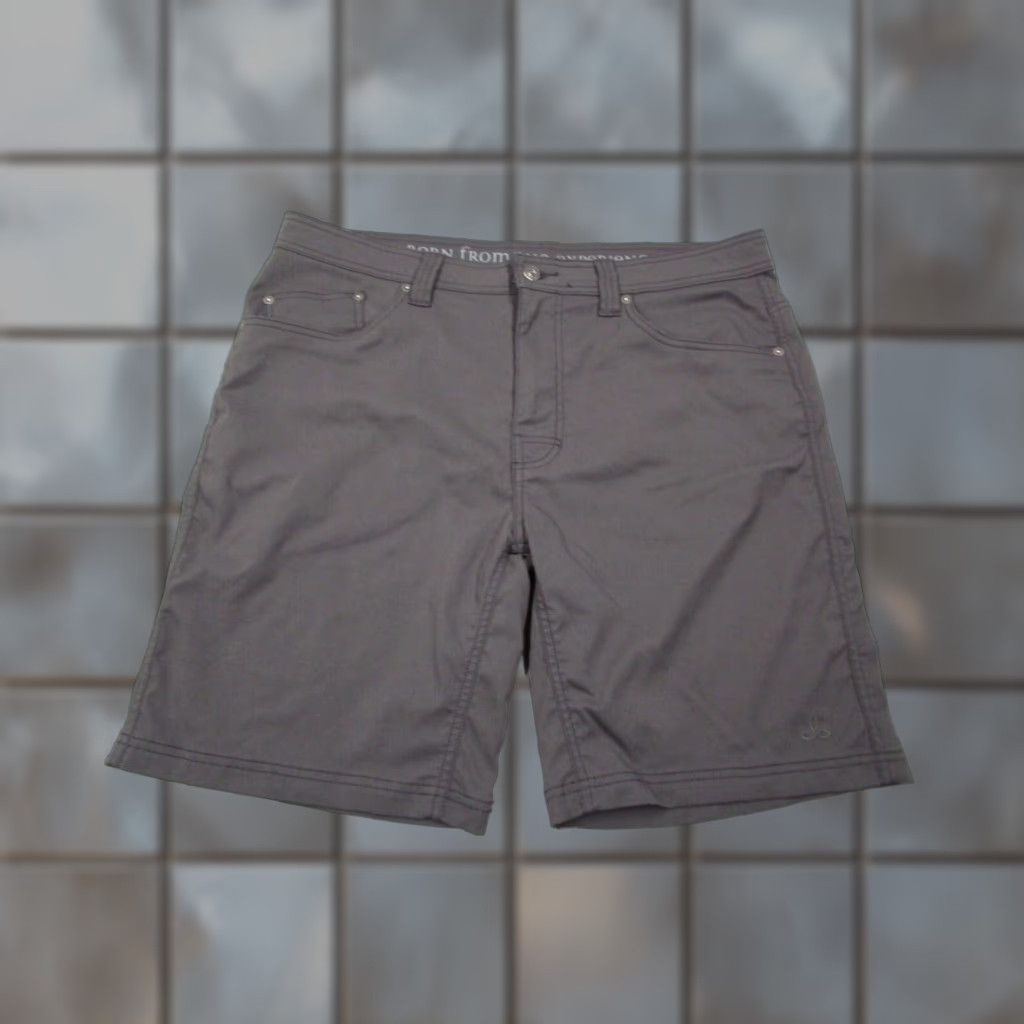 Prana prAna Brion Shorts Mens 36 Gray Nylon Stretch Outdoor Hike Work Utility Travel Size US 36 / EU 52 - 1 Thumbnail