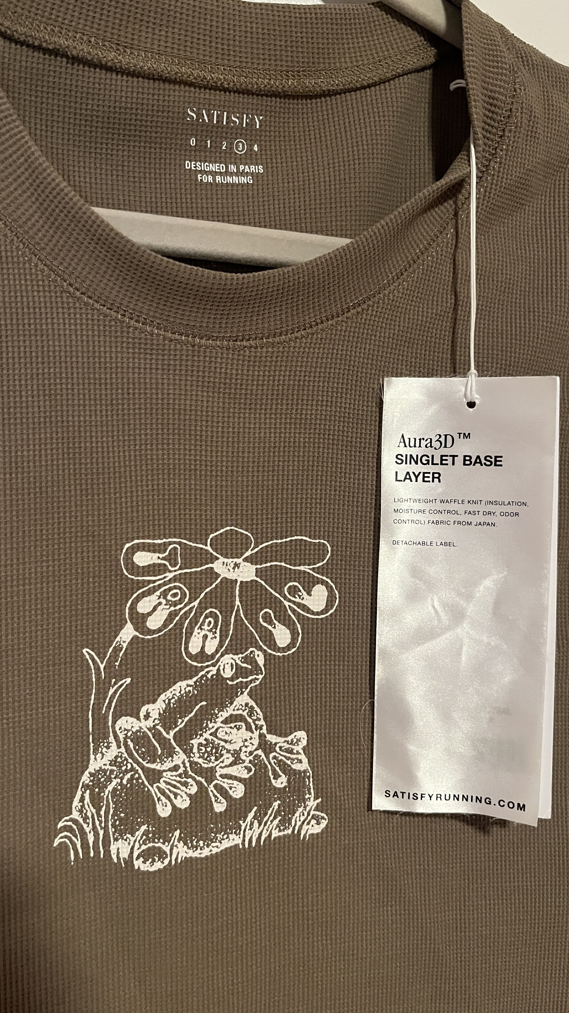 Satisfy Satisfy Running Aura3d Frog Singlet Vest Brown Large New Size US L / EU 52-54 / 3 - 3 Thumbnail