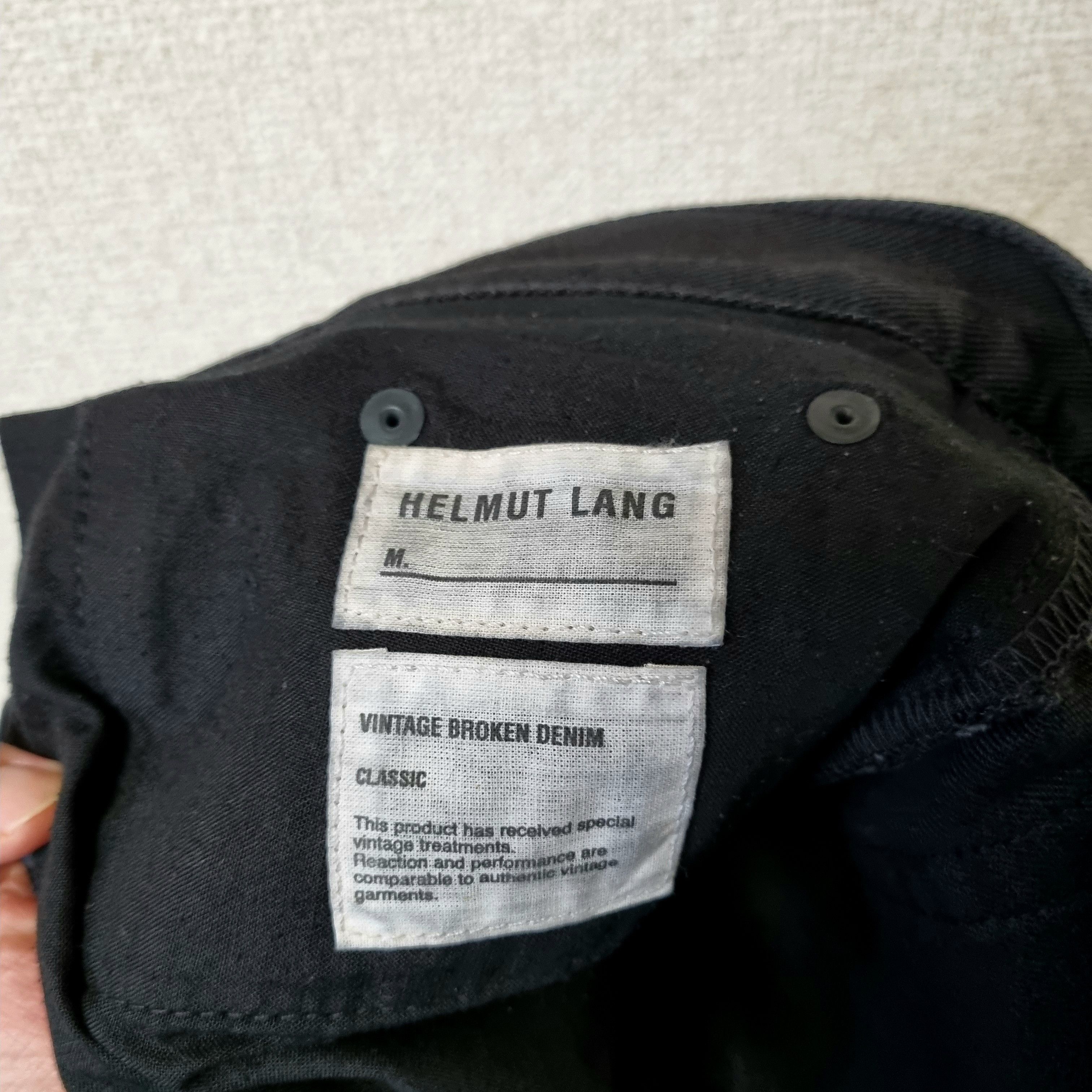 03ss Helmut Lang Rubber Tire Print Denim Pants