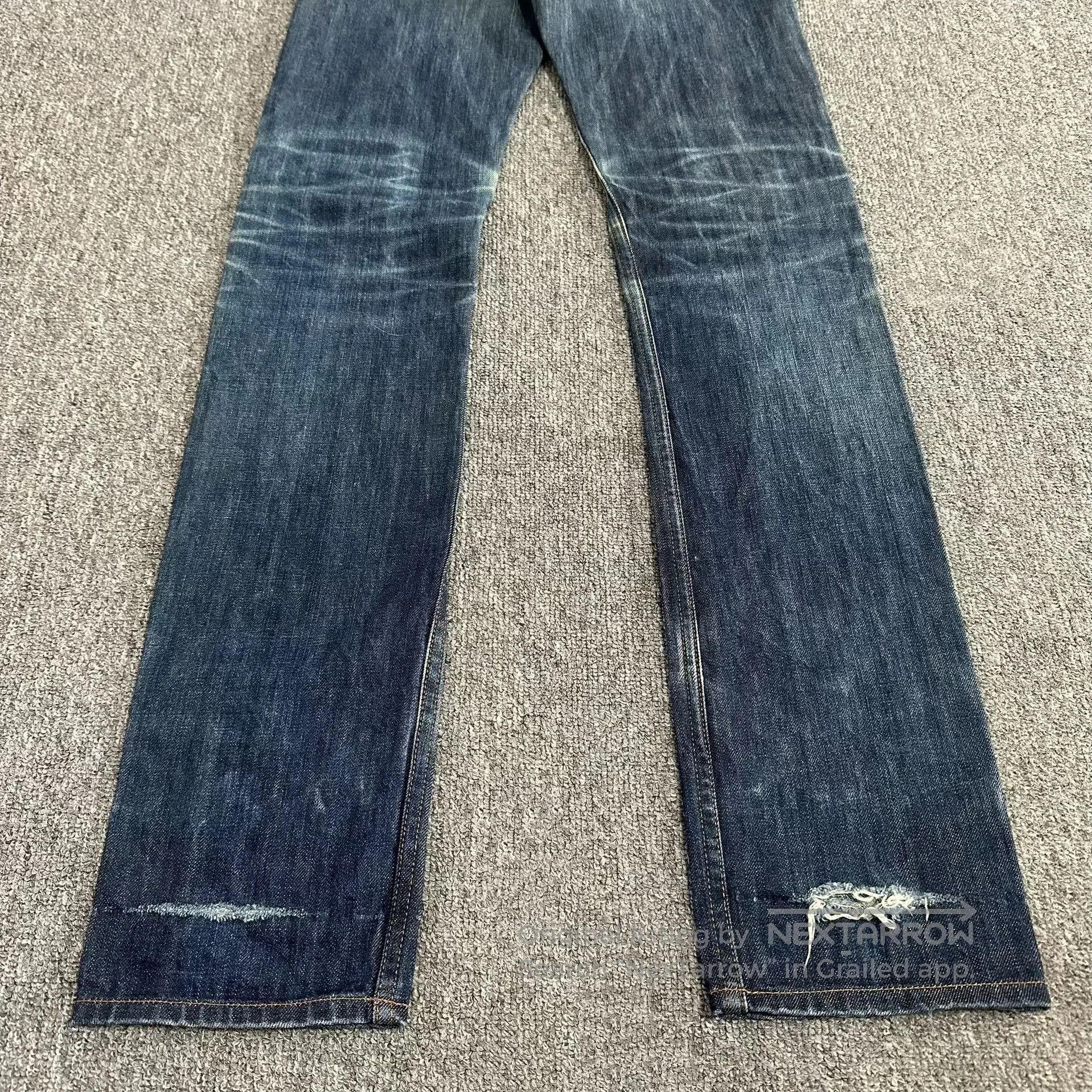 Hedi Slimane Dior Homme Vintage Washed Blue Destroyed Jeans. Size US 29 - 8 Thumbnail