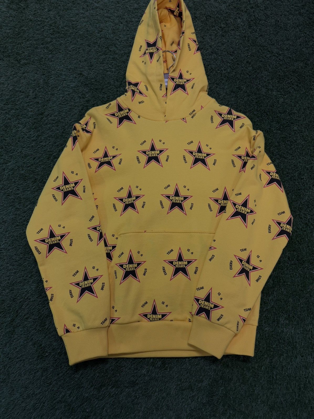DENIM TEARS Denim Tears Star Yellow Hoodie Size Small (NEW) Size US S / EU 44-46 / 1 - 3 Thumbnail