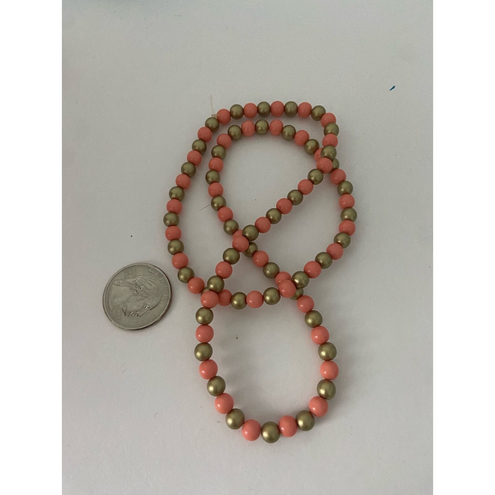Handmade pink coral bead necklace Size ONE SIZE - 4 Thumbnail