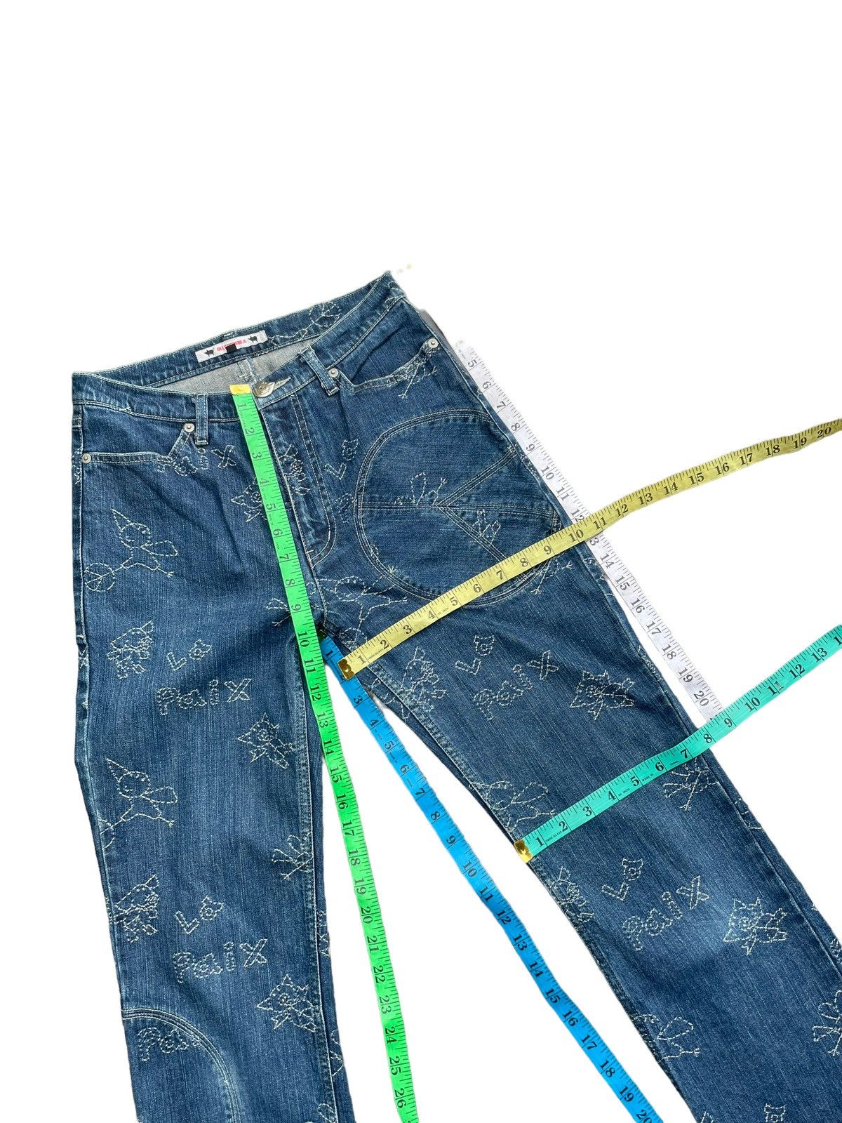 Japanese Brand Olleborebla Custom Stitching Denim Size 28" / US 6 / IT 42 - 16 Thumbnail