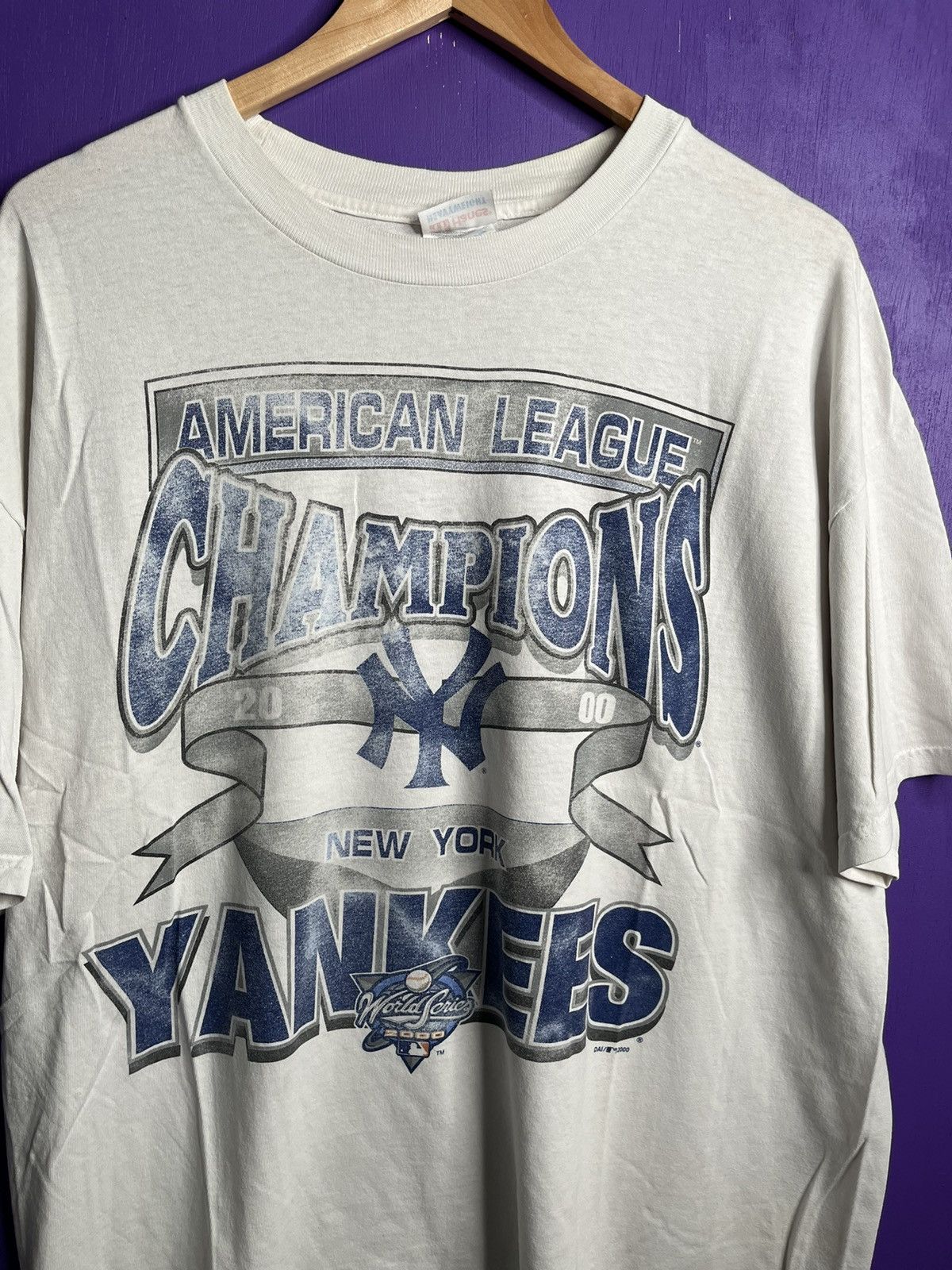 MLB × Vintage Vintage 2000 New York Yankees AL champs t-shirt Size US XL / EU 56 / 4 - 3 Thumbnail