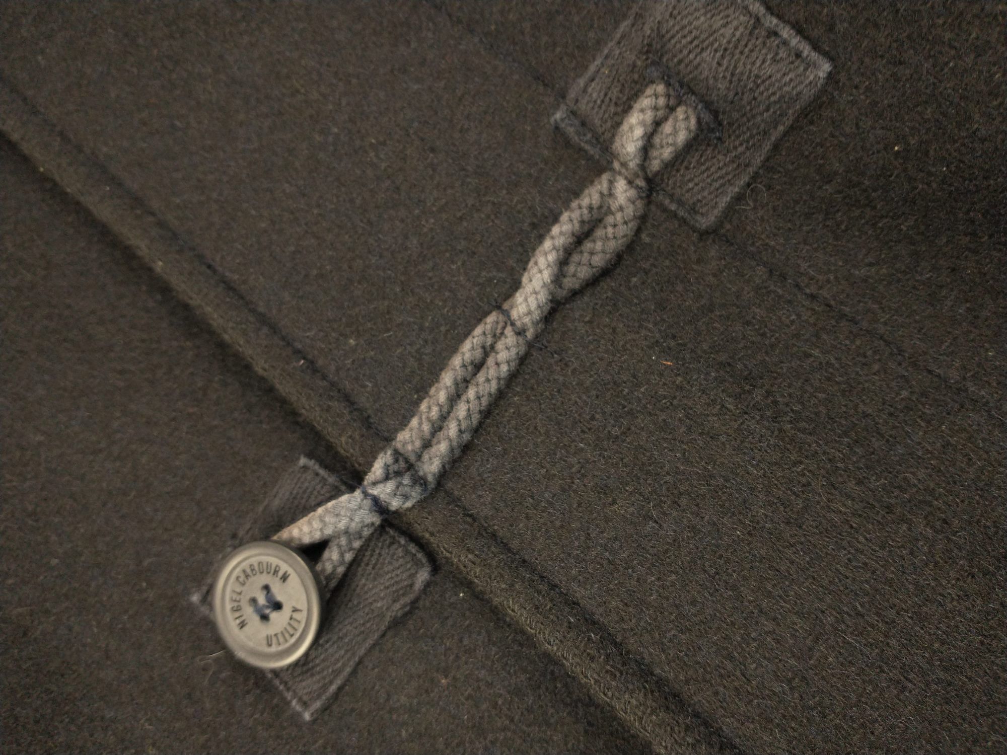 Nigel Cabourn Nigel Cabourn Utility Wool Hooded Coat Size M Navy Mens Size US M / EU 48-50 / 2 - 12 Thumbnail
