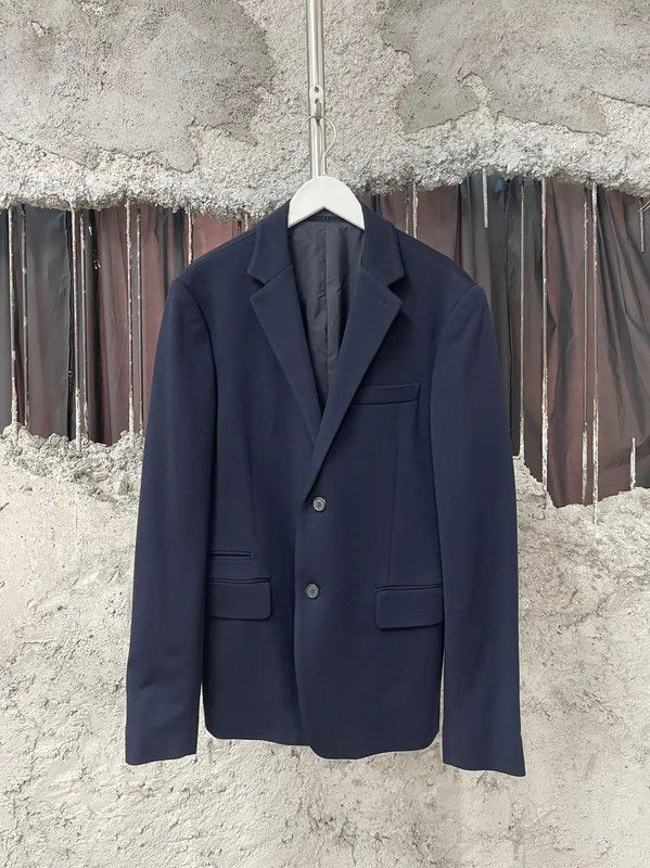 Prada Prada Tailored Dark Blue Long Sleeve Jacket Size US M / EU 48-50 / 2 - 1 Thumbnail