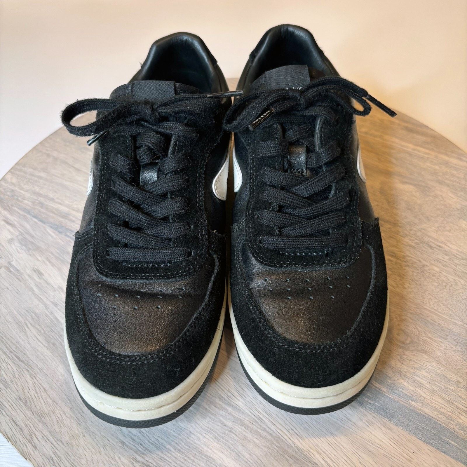 Rag & Bone Rag & Bone Retro Court Black White Sneakers EU Sz 37 US Sz 7 Size US 7 / IT 37 - 5 Thumbnail