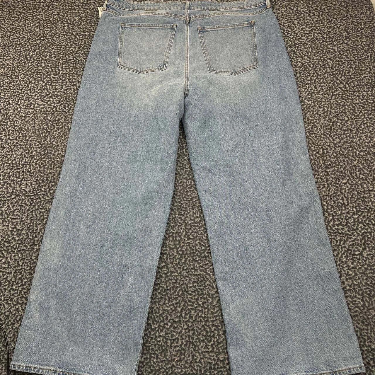 Old Navy Old Navy Jeans Women 20 High Rise Faded Wide Leg Denim 41x30 Size 41" - 2 Thumbnail