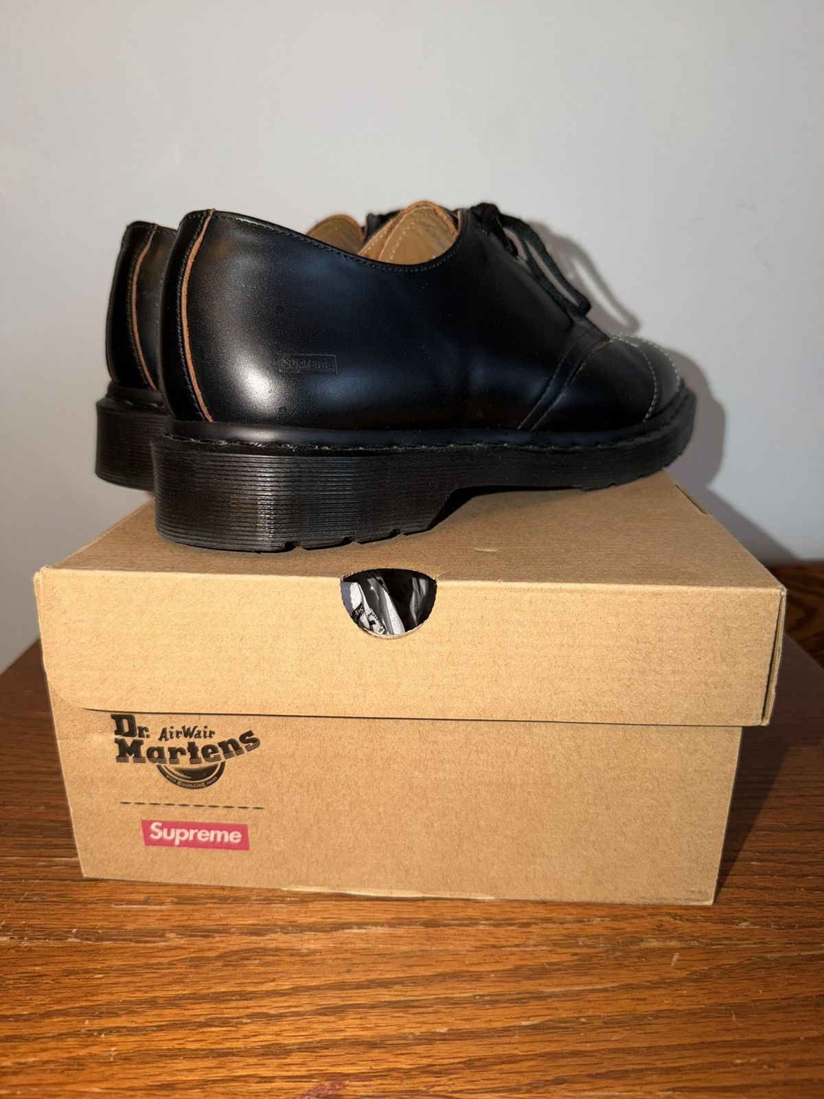 Dr. Martens × Supreme Dr. Marten X Supreme Derby 1461 - 3 Eye Spiderweb Size US 11 / EU 44 - 8 Thumbnail