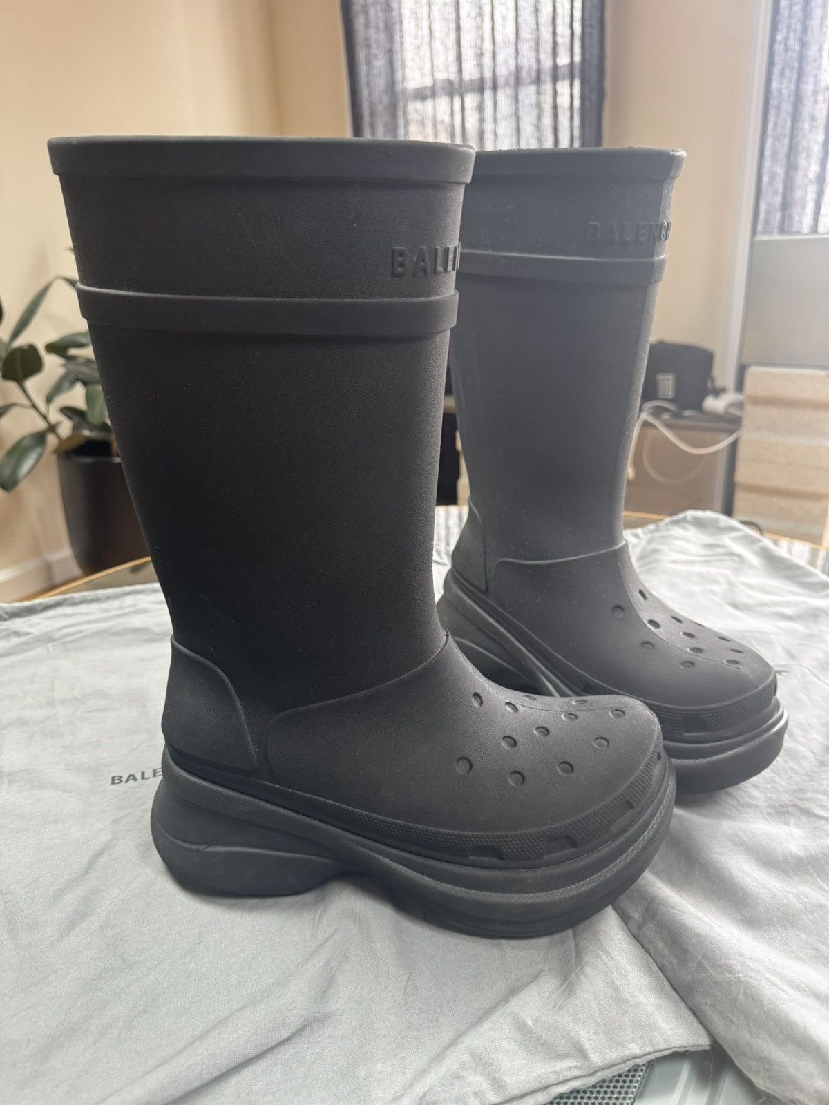 Balenciaga × Crocs Balenciaga Croc Boots Size US 8 / EU 41 - 1 Thumbnail