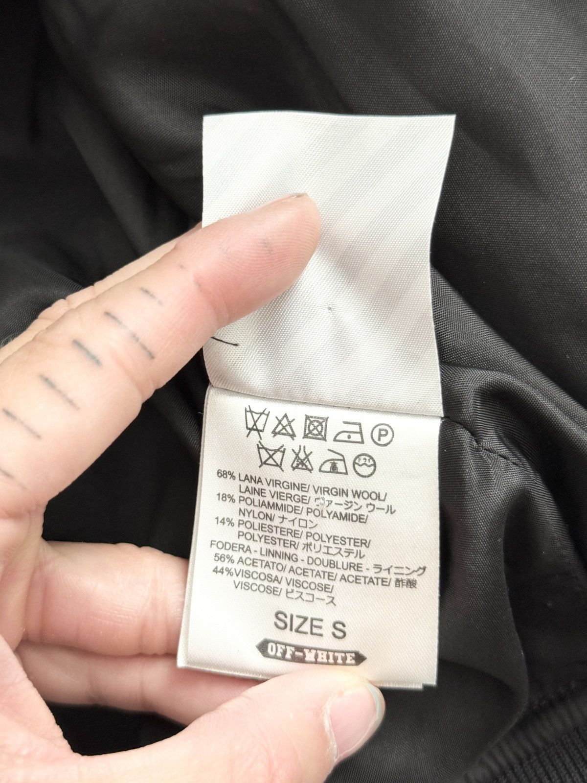 Off-White ARCHIVAL! Off-White Striped-sleeves Bomber Jacket Size US S / EU 44-46 / 1 - 9 Thumbnail