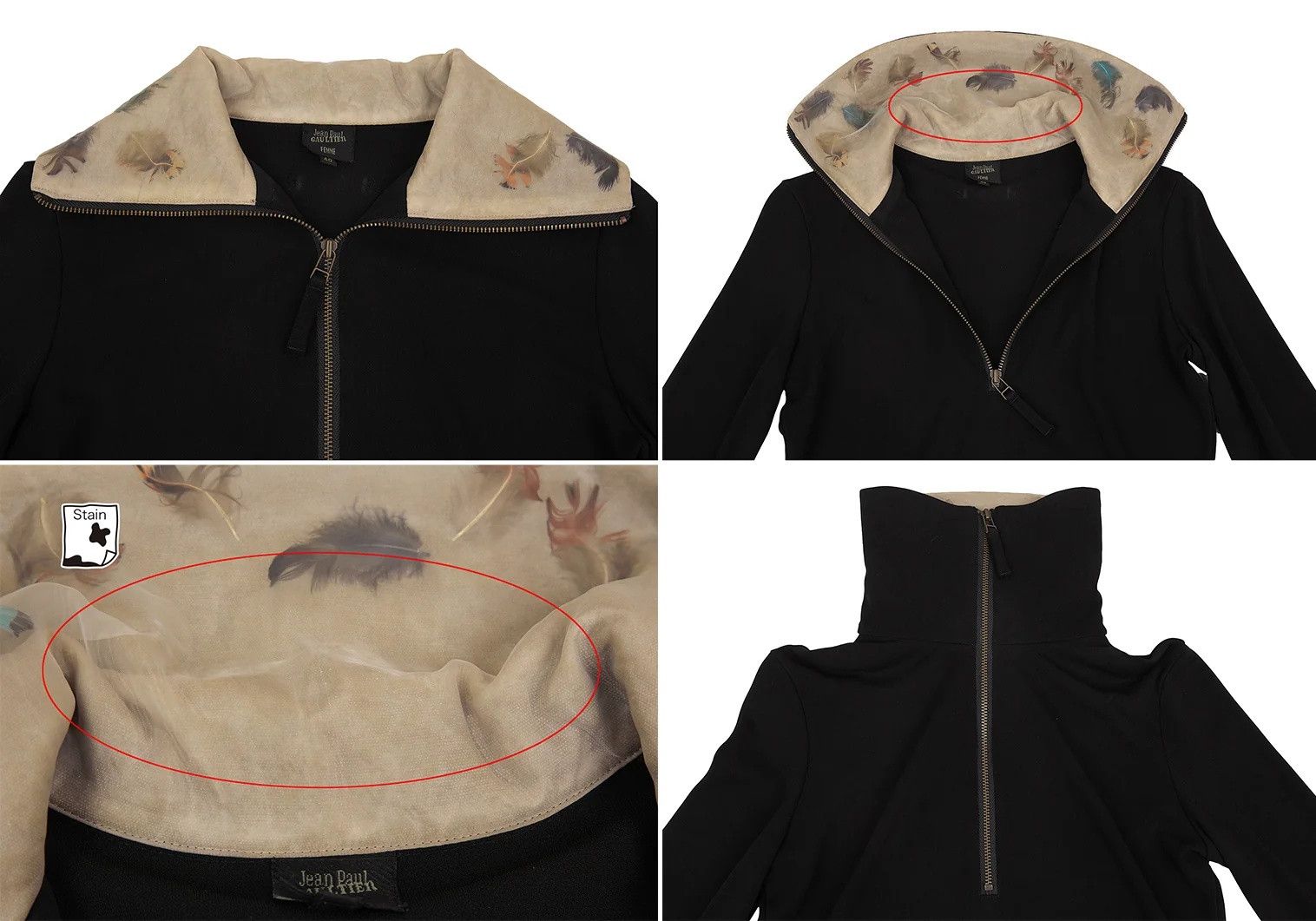 Jean Paul Gaultier Feather Design Setup in Black with Jacket and Skirt Size US XL / EU 56 / 4 - 5 Thumbnail